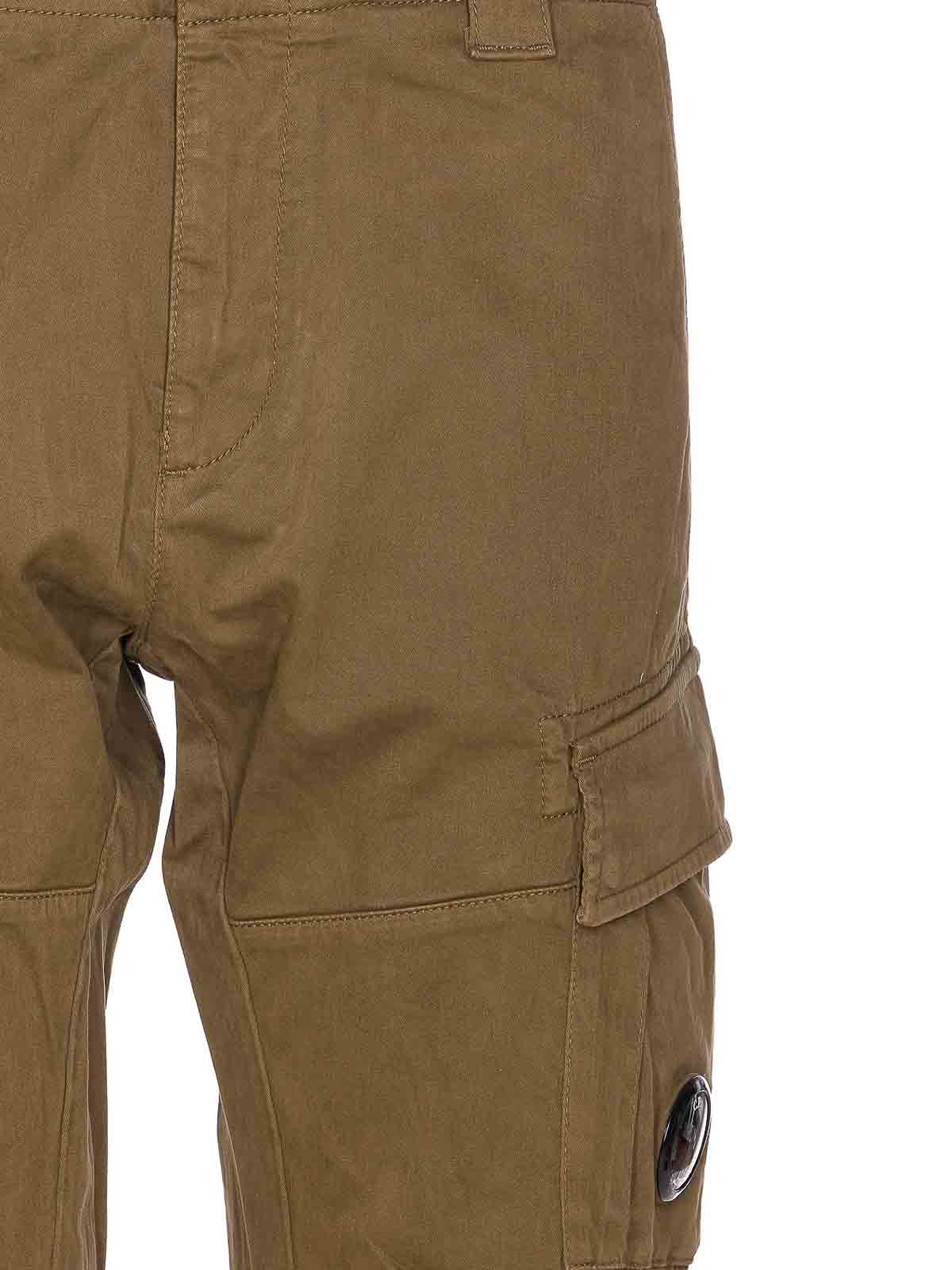 C.p. Company Cargo Pants Multiple Pockets In Green