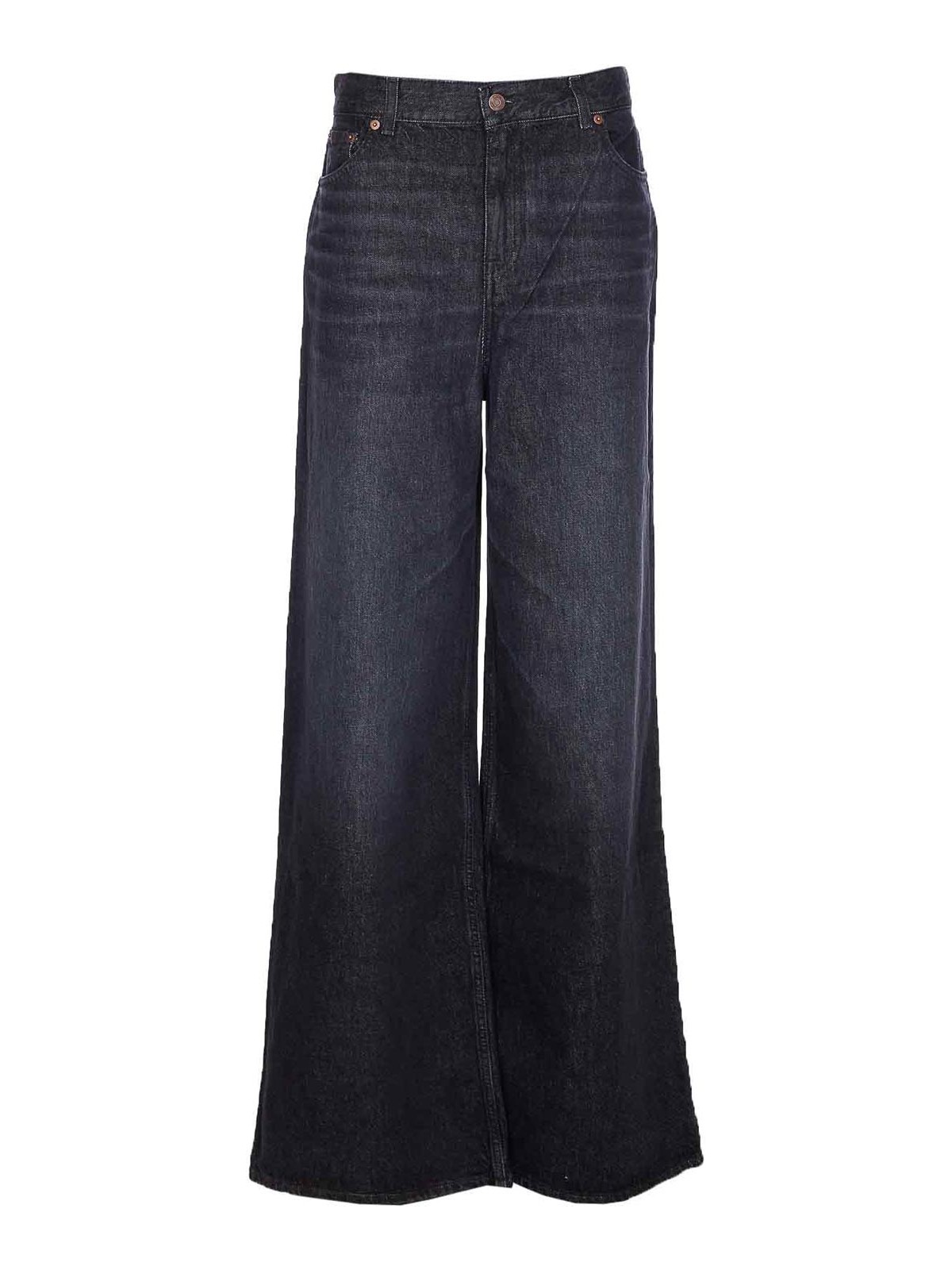 Chloé Wide-leg Denim Jeans In Black