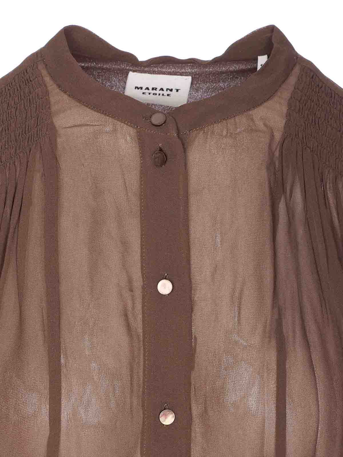 Isabel Marant Étoile Noeline Shirt In Brown