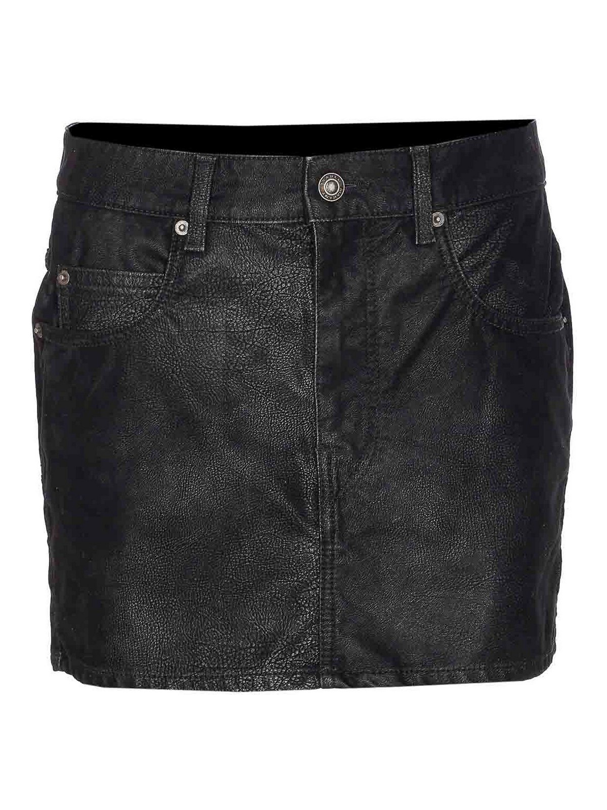 Isabel Marant Étoile Tailored Skirts With Pockets And Textured Finish In Black