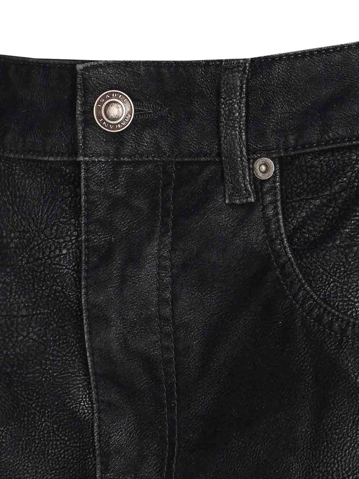Isabel Marant Étoile Tailored Skirts With Pockets And Textured Finish In Black