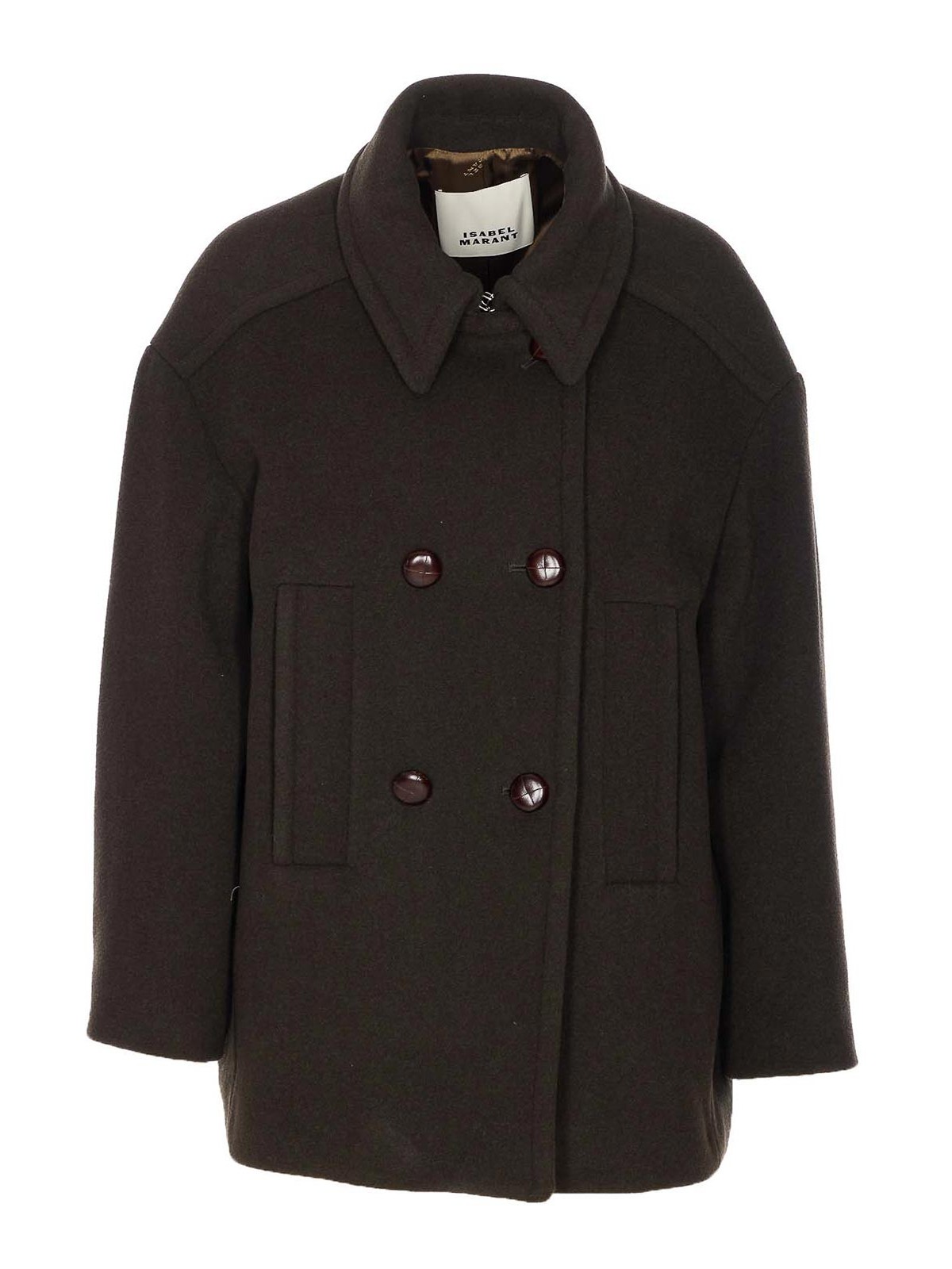 Isabel Marant Étoile Fiby Coat In Green