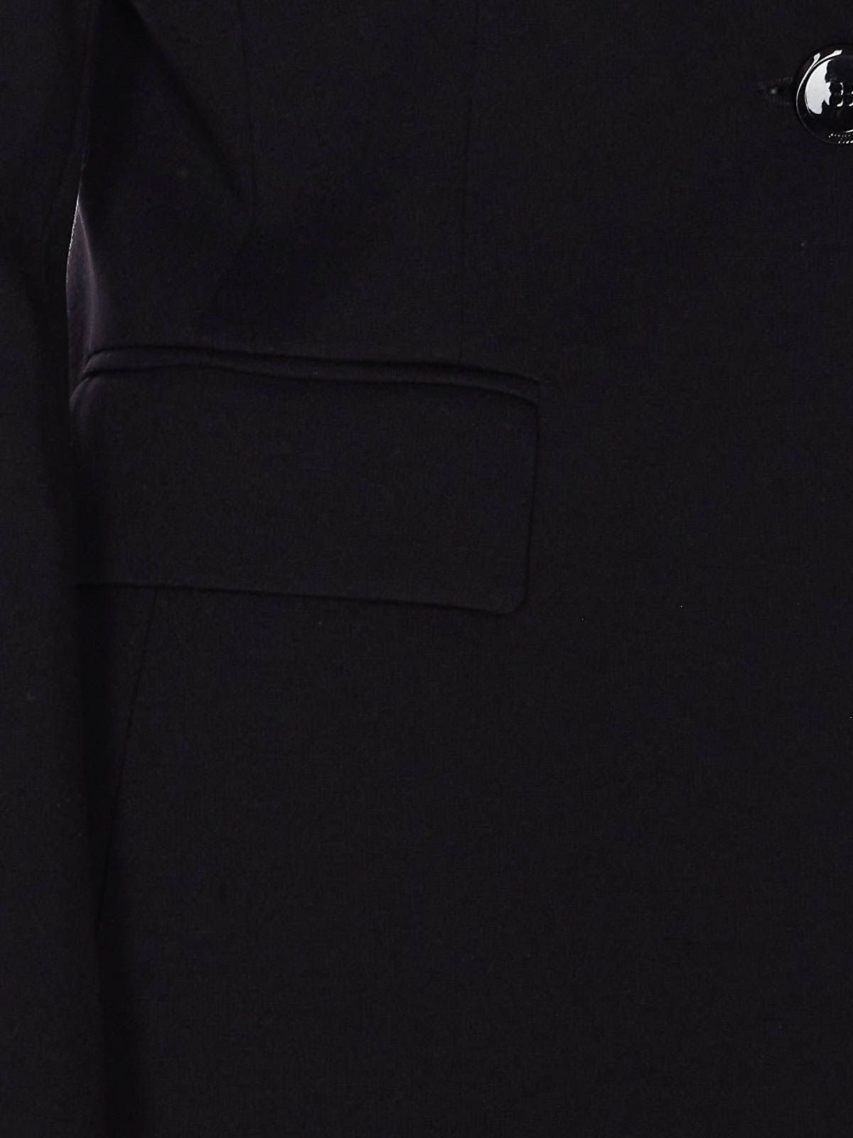 Pinko Flap Pockets Long Sleeves Notched Lapels In Black