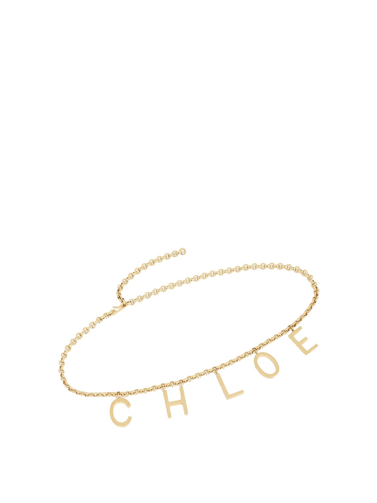 Chloé And Letters Belt In Gold