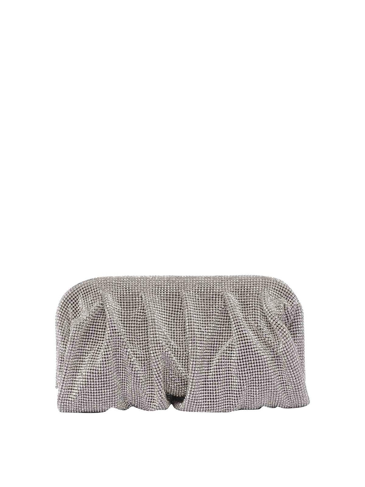 Benedetta Bruzziches Venus The Big Clutch Bag In Silver