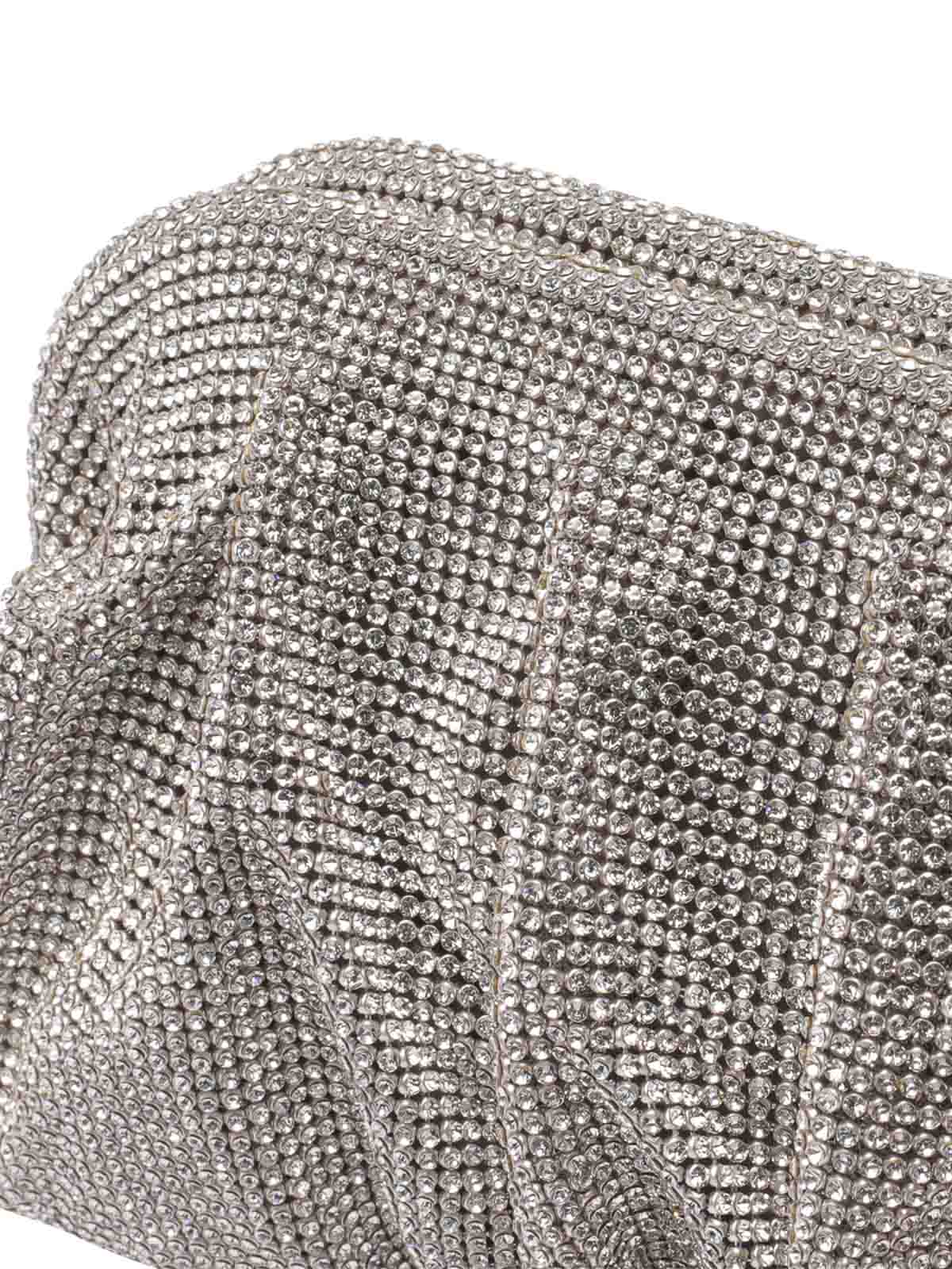 Benedetta Bruzziches Venus The Big Clutch Bag In Silver