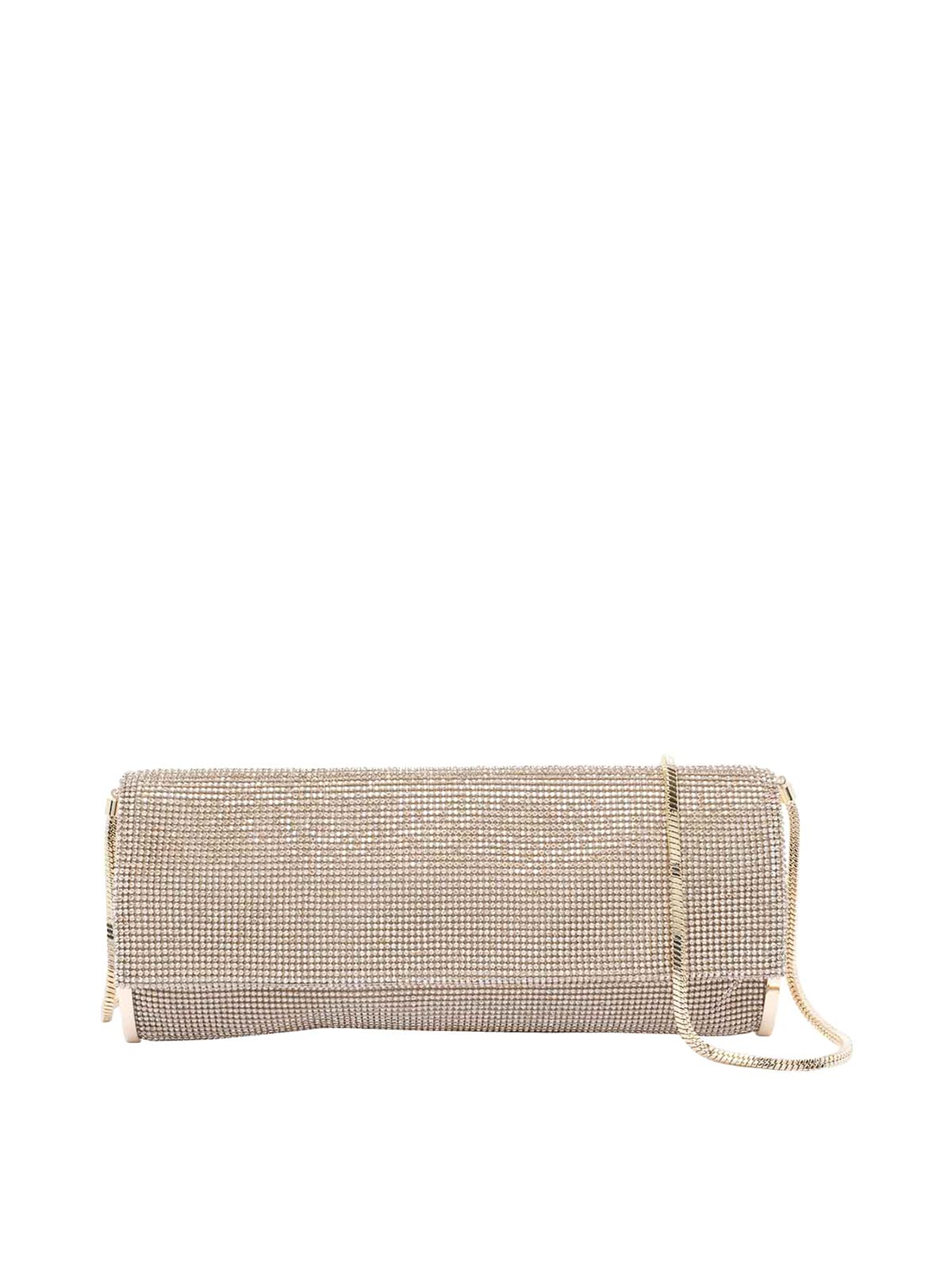 Benedetta Bruzziches Gold Kate Crystals Crossbody Bag In Gold