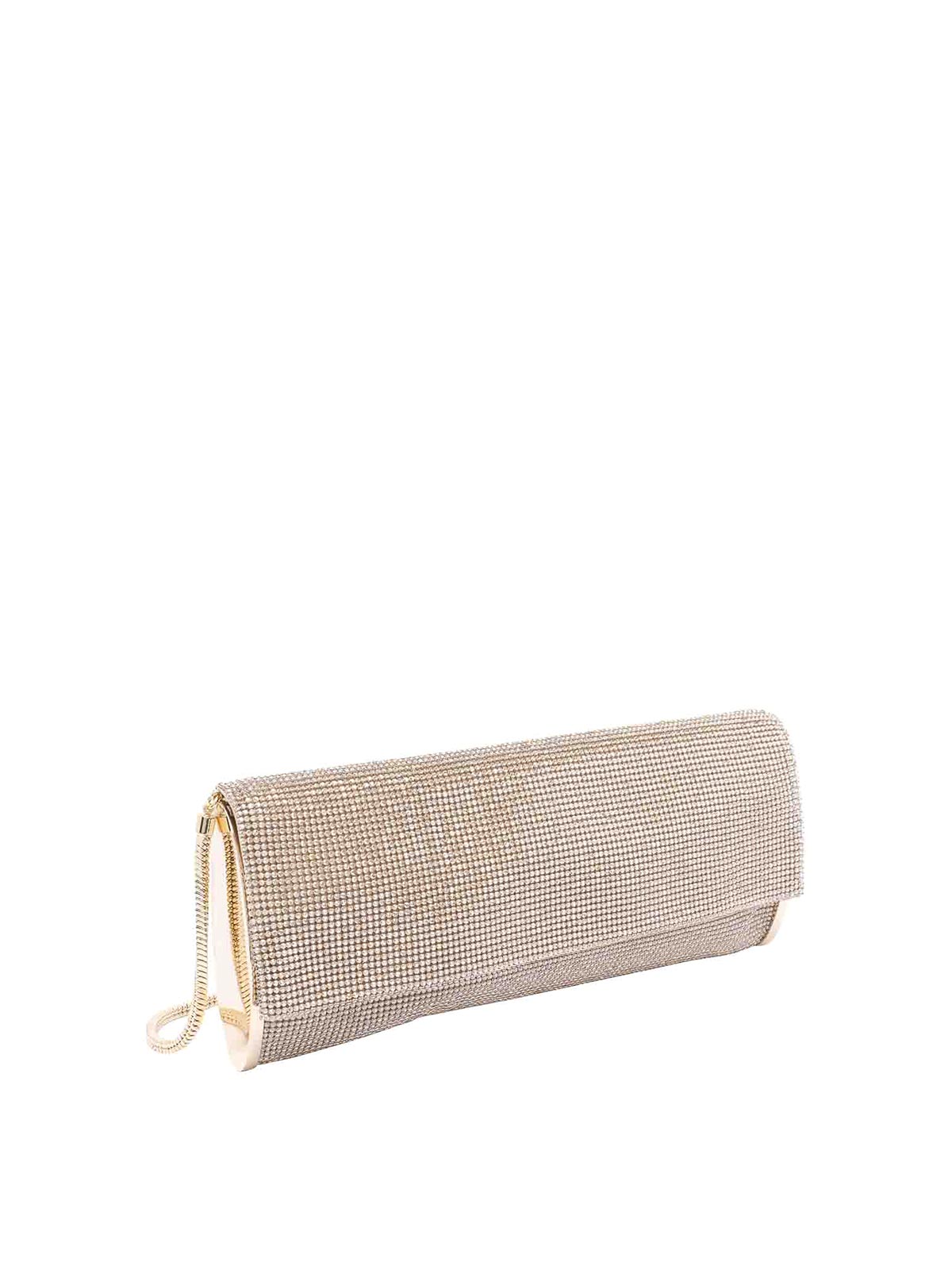 Benedetta Bruzziches Gold Kate Crystals Crossbody Bag In Gold