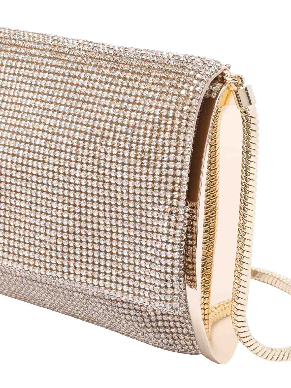 Benedetta Bruzziches Gold Kate Crystals Crossbody Bag In Gold