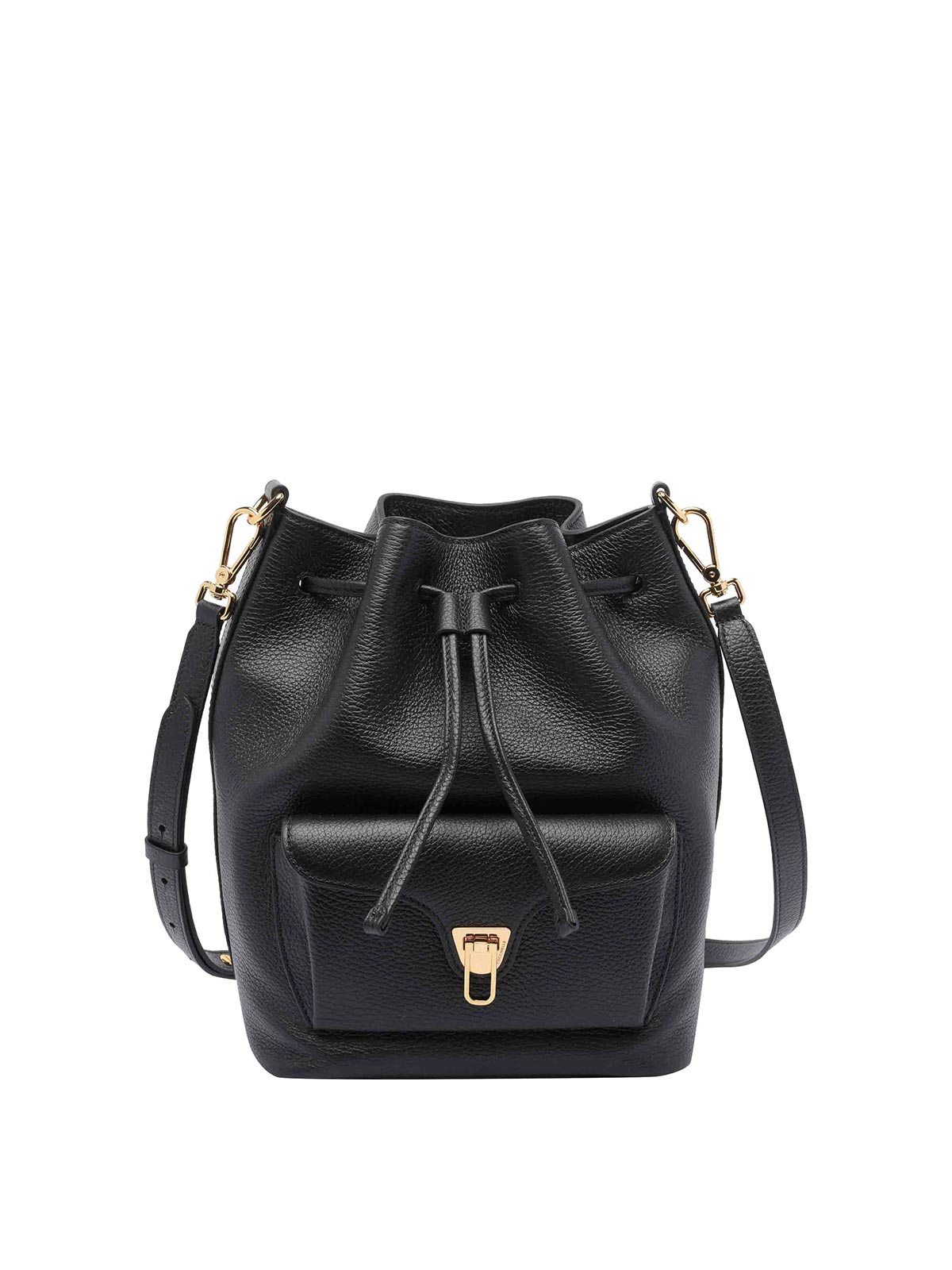Coccinelle Beat Generatio Bucket Bag In Pelle Vera – Borsa A Tracolla Donna, Colore Ribes Mirtillo, 24x26x14 Cm