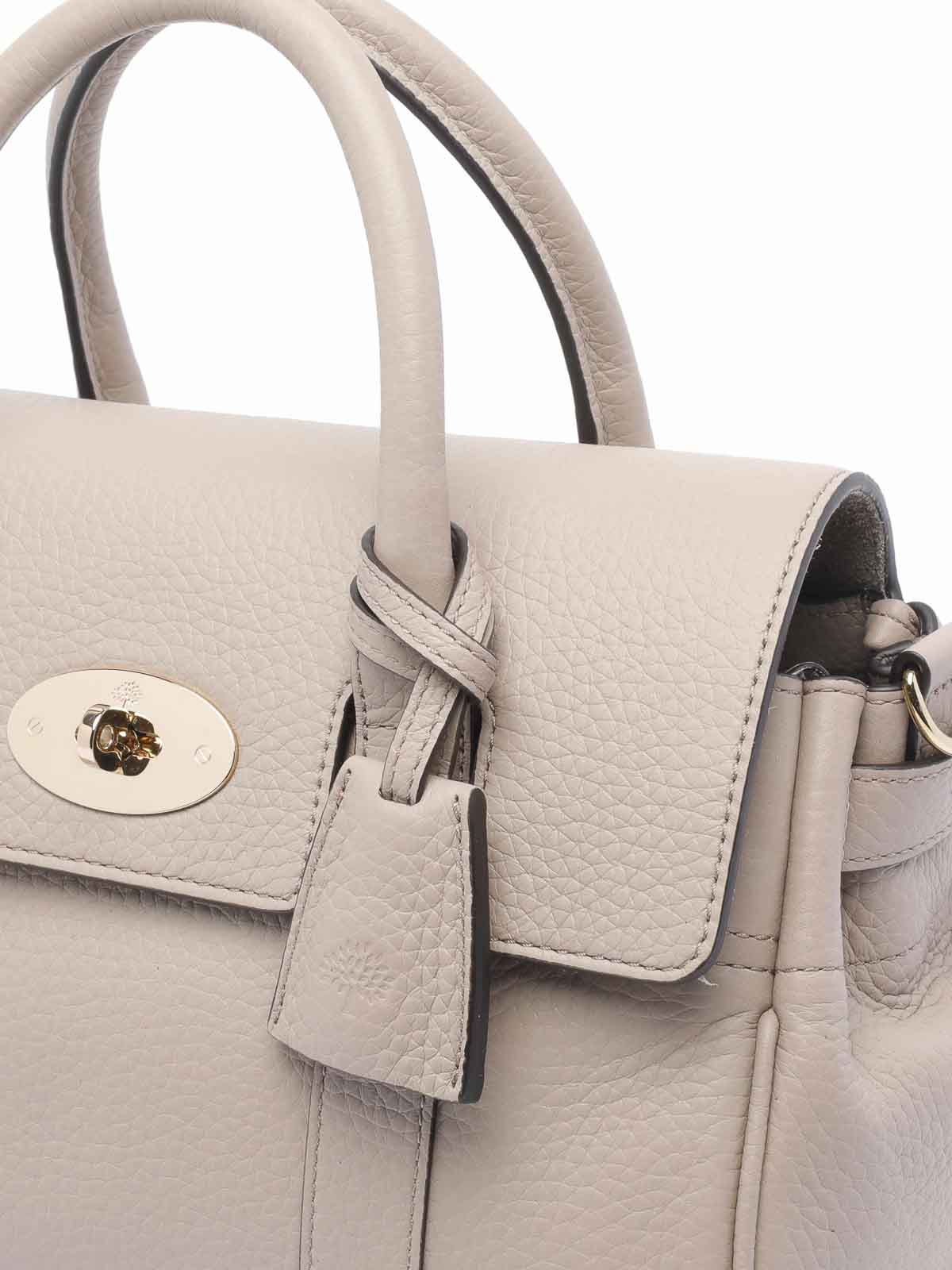 Mulberry Small Bayswater Satchel Bag In Sand