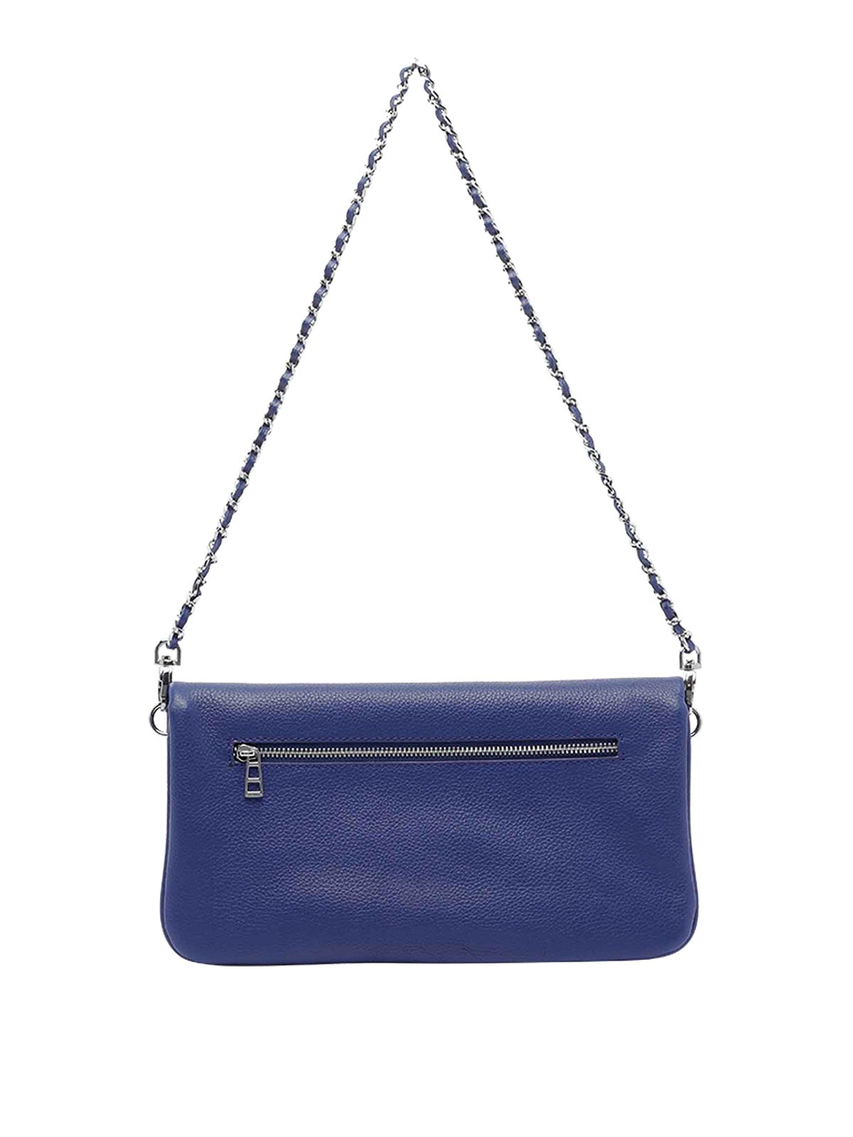 Zadig & Voltaire Rock Crossbody Bag Chain Strap In Blue