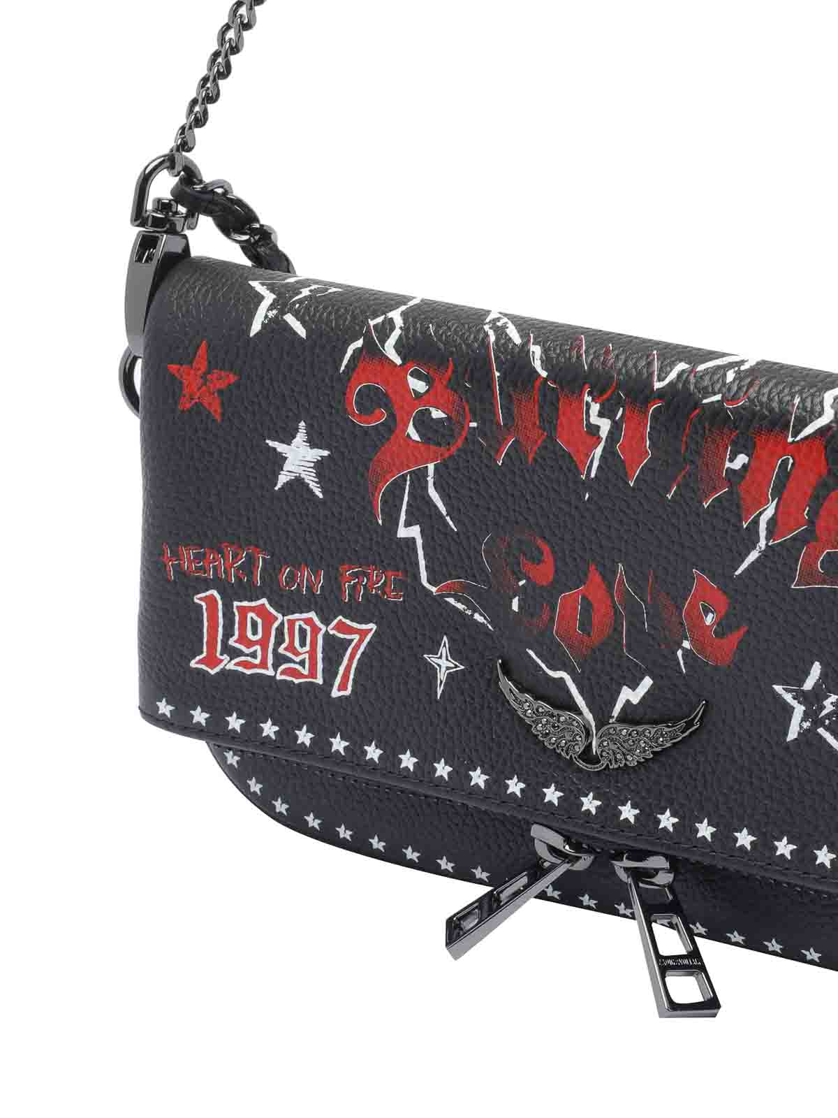 Zadig & Voltaire Nano Rock Punk Crossbody Bag In Black