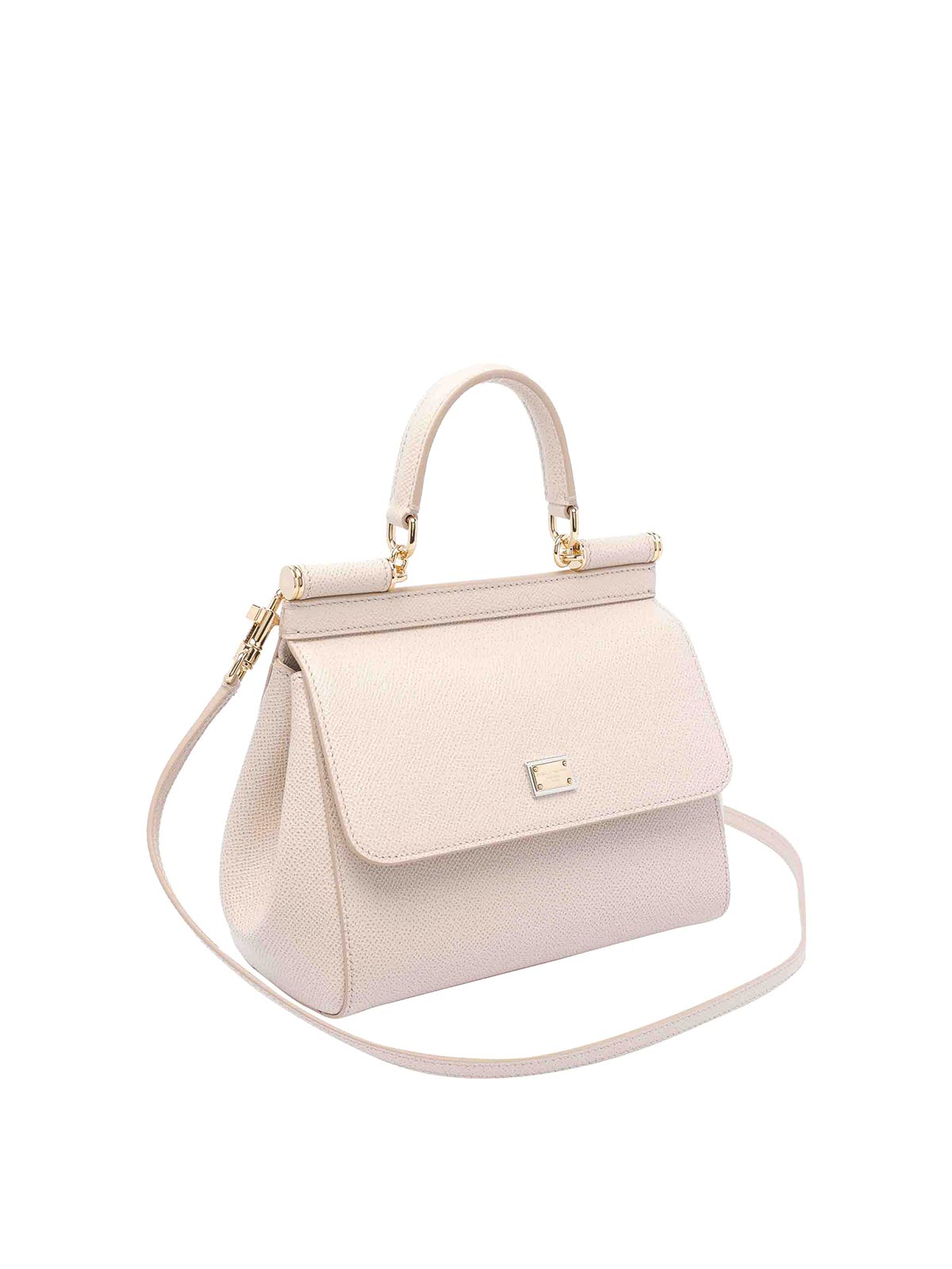 Dolce & Gabbana Medium Sicily Handbag In Nude