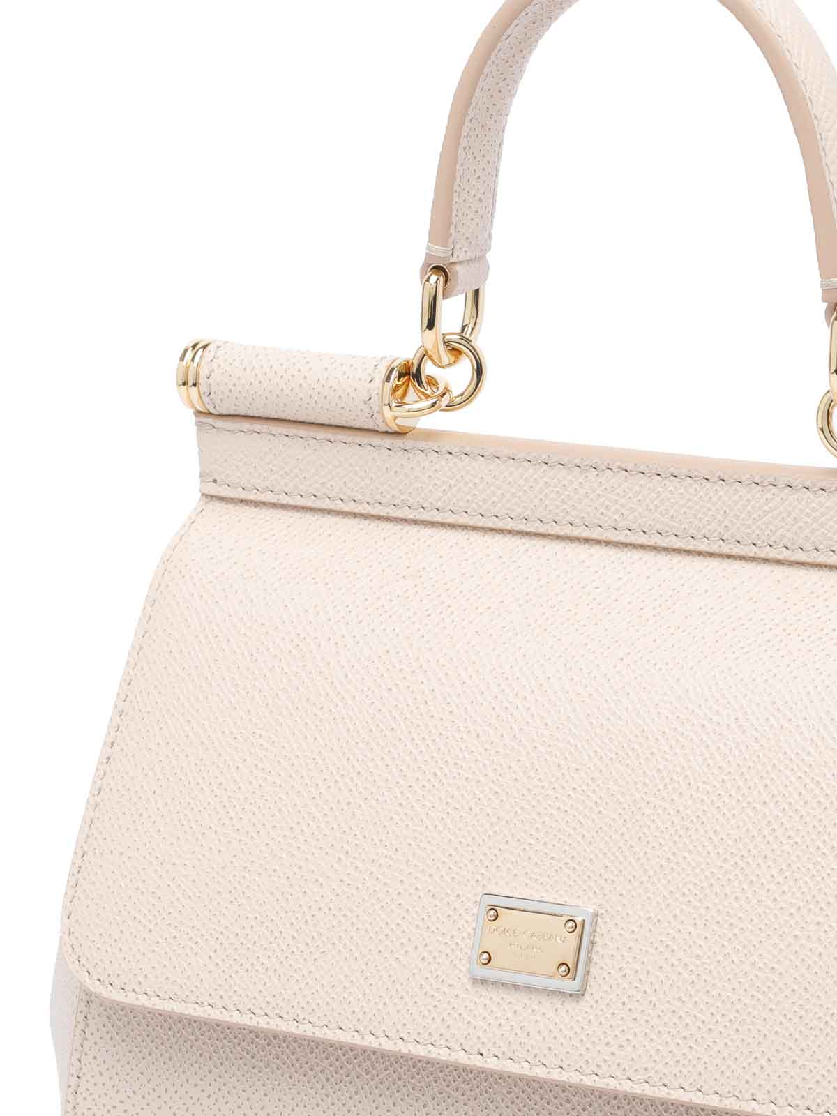 Dolce & Gabbana Medium Sicily Handbag In Nude