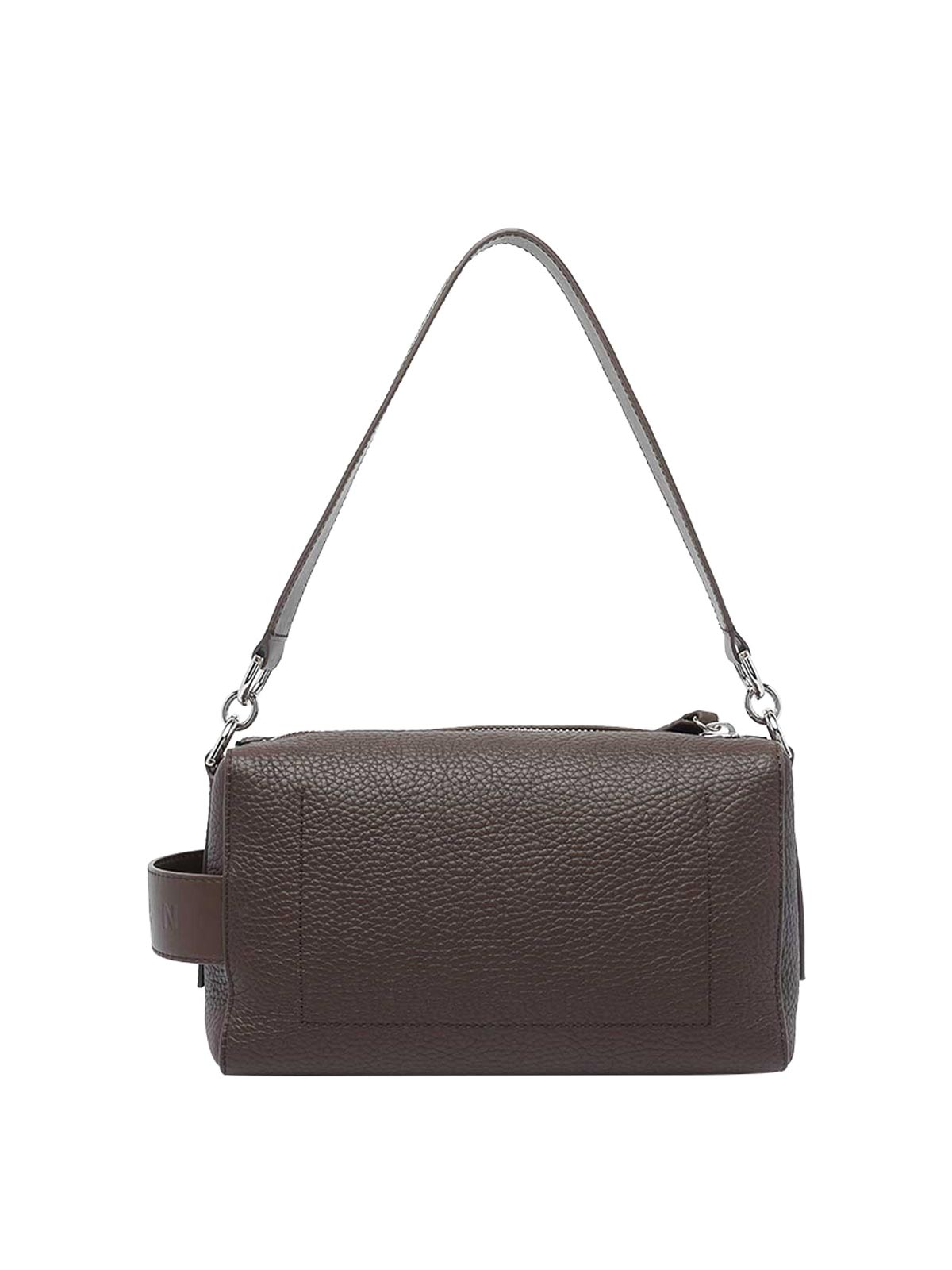 Hogan Mini  Script Bauletto Bag In Brown