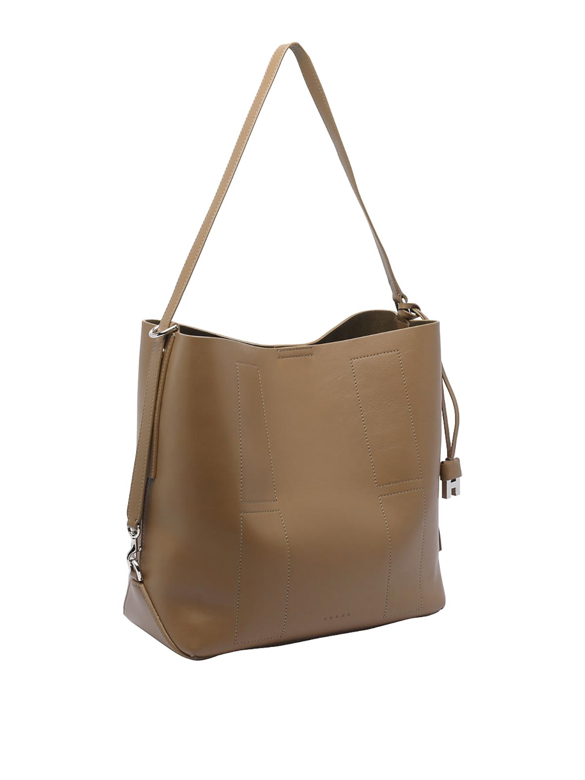 Hogan Medium  Hocket Hobo Bag In Brown