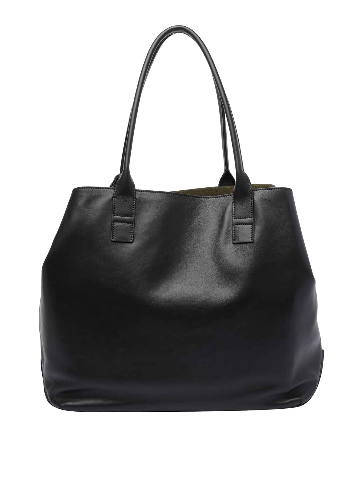 Hogan Script Medium Shopping Bag - Black | KBW01TA0300TZPB999