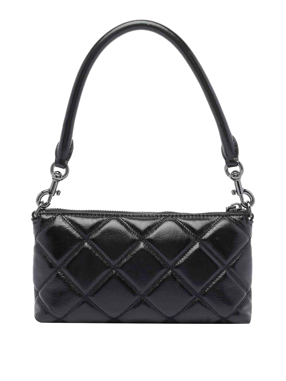 Marc Jacobs The Quilted Snapshot Convertible Shoulder Bag In Black