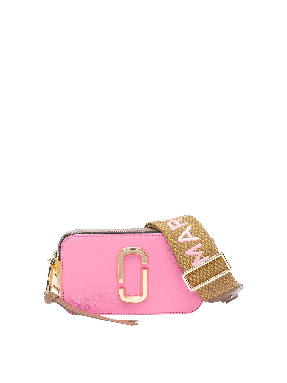 Marc Jacobs The Snapshot Shoulder Bag In Rose-pink Leather In Pink