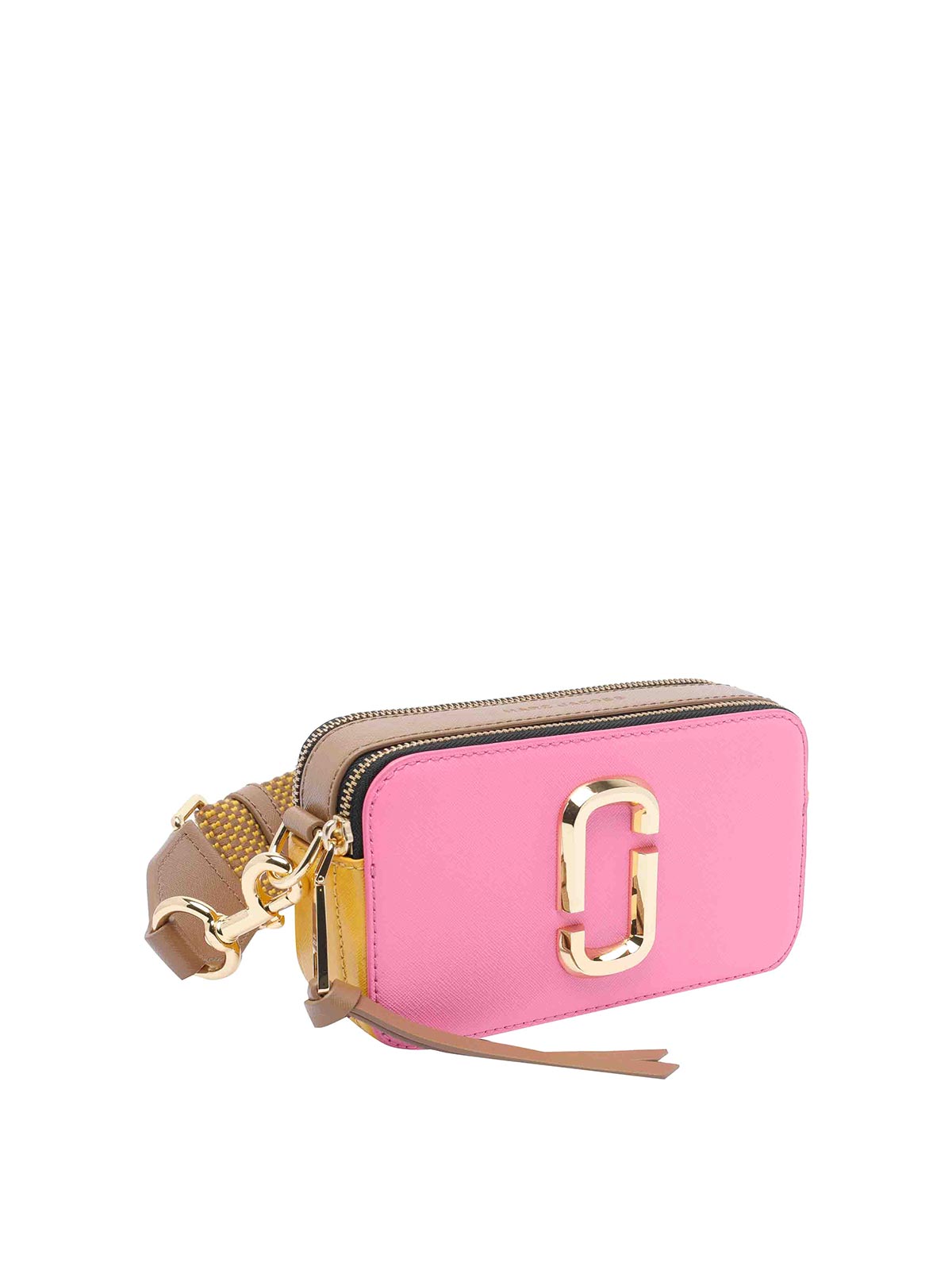 Marc Jacobs The Snapshot Shoulder Bag In Rose-pink Leather In Pink