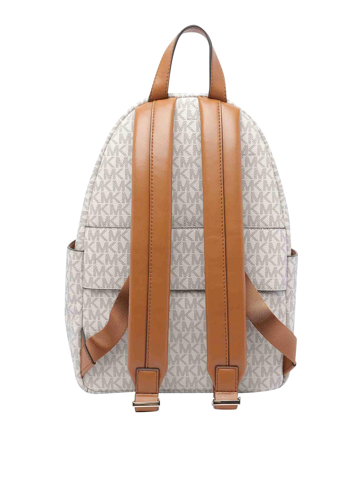 Michael Michael Kors White Tanner Backpack In White