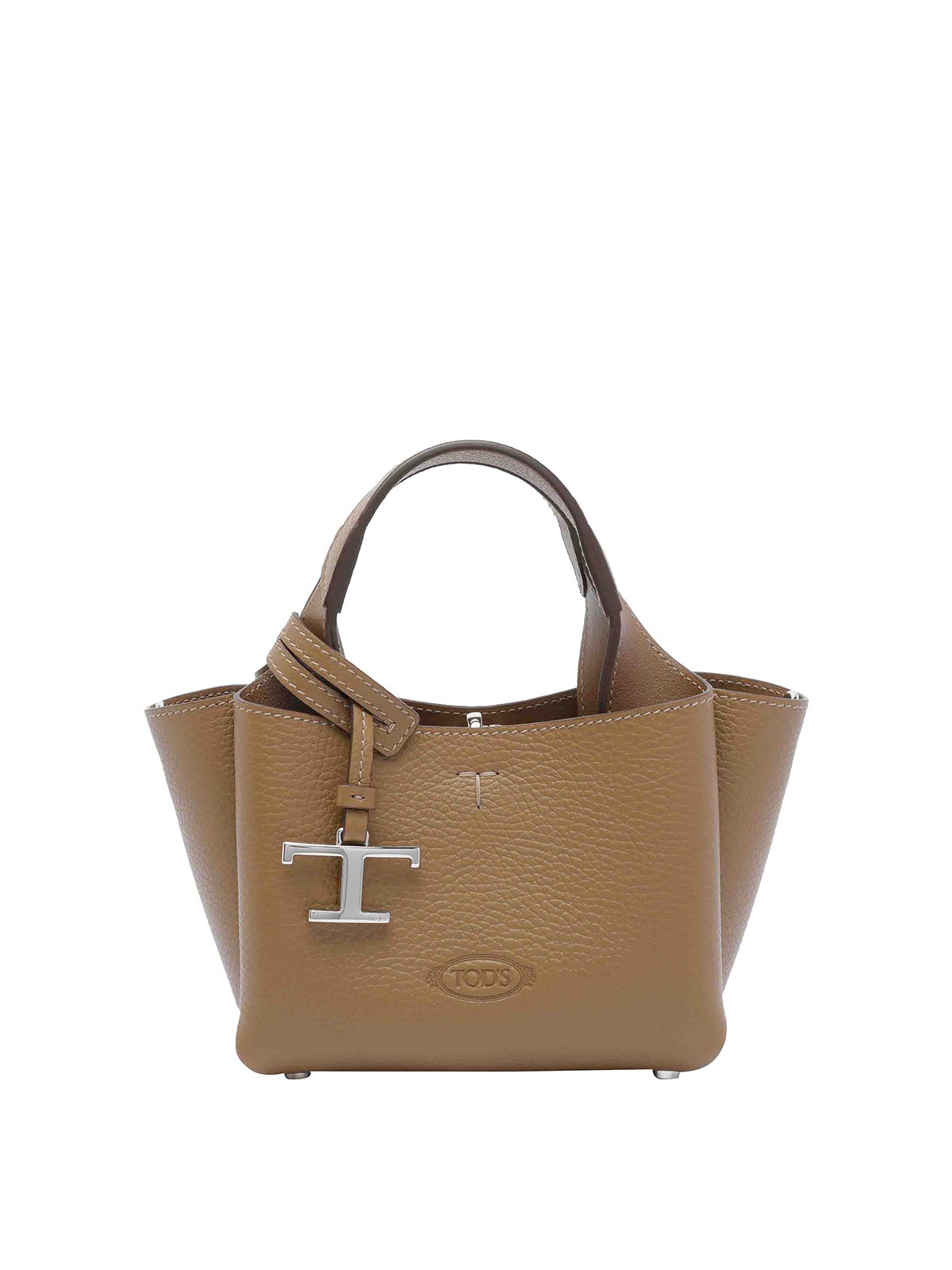 Tod's Logo-detail Leather Cross Body Bag In Brown