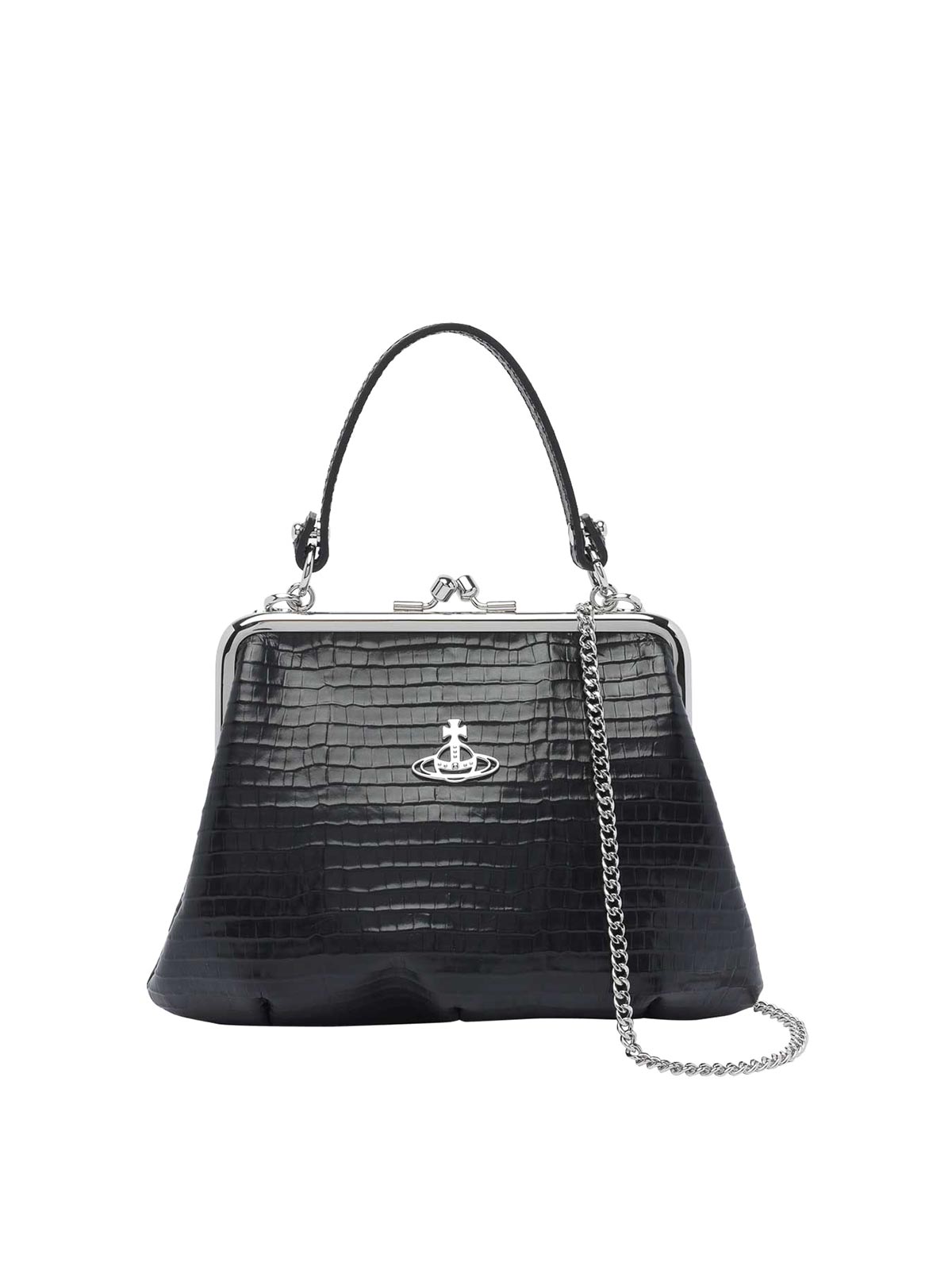 Vivienne Westwood Granny Handbag In Black
