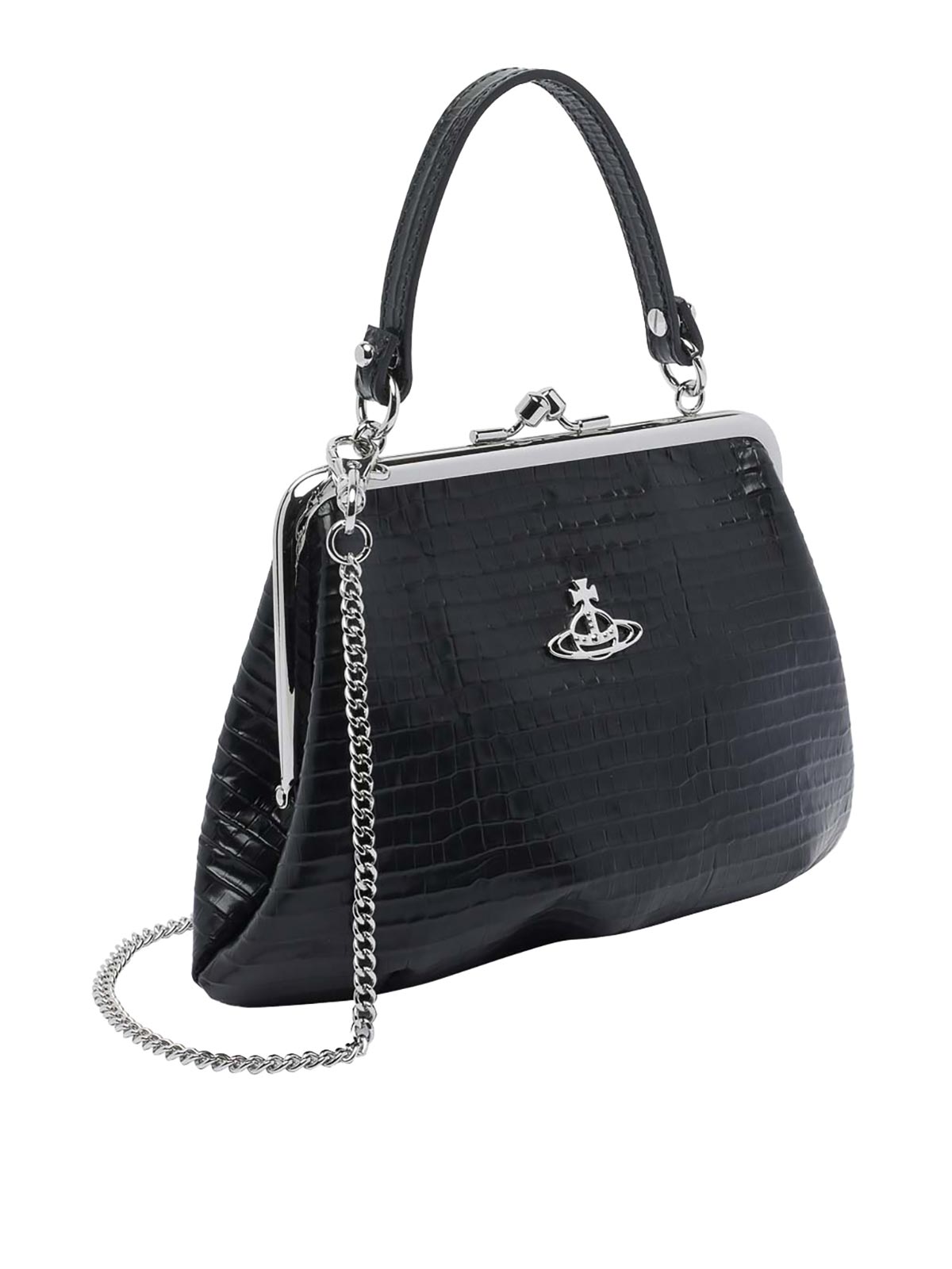 Vivienne Westwood Granny Handbag In Black