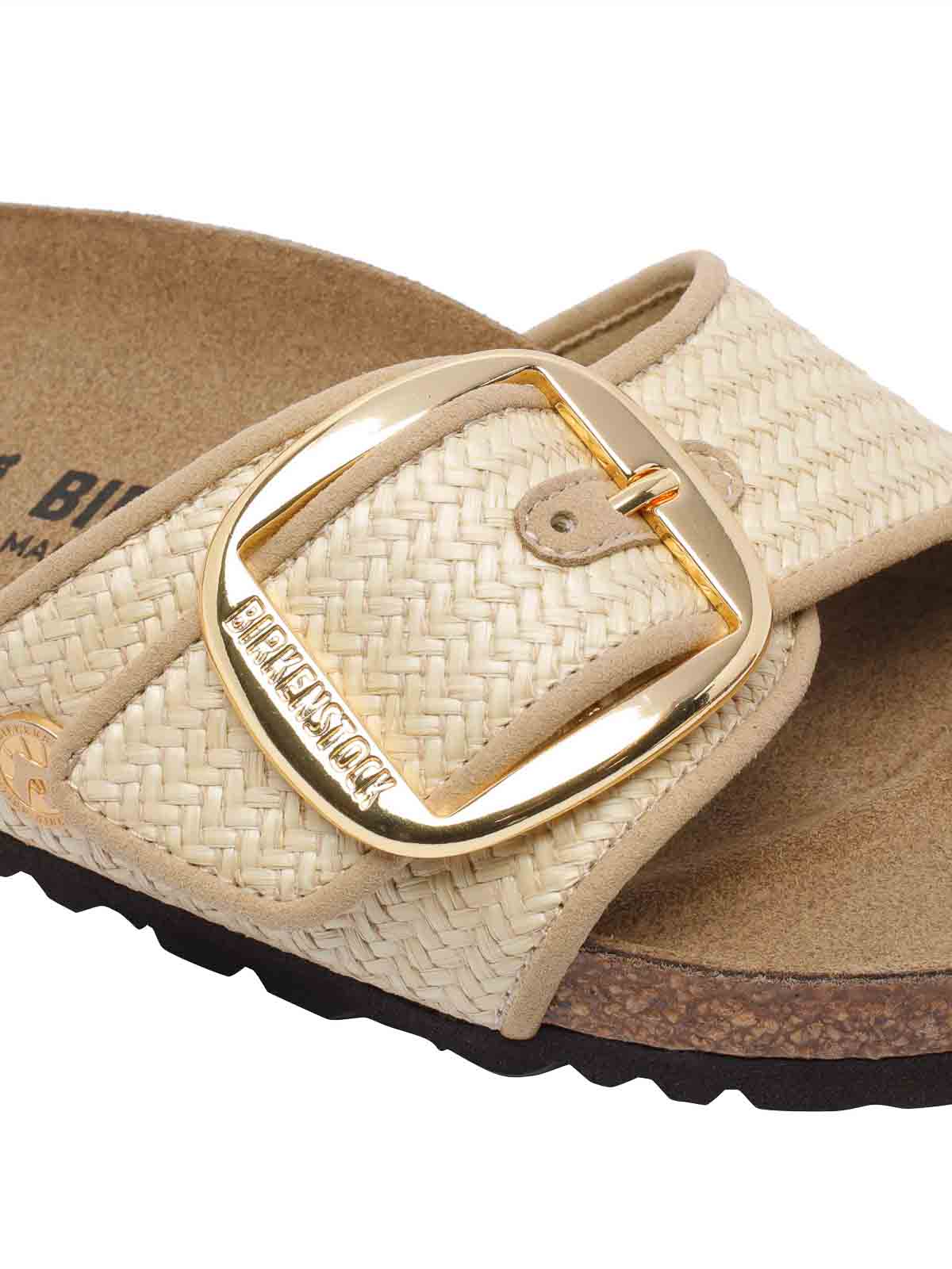 Birkenstock Madrid Big Buckle Sandals In Sand