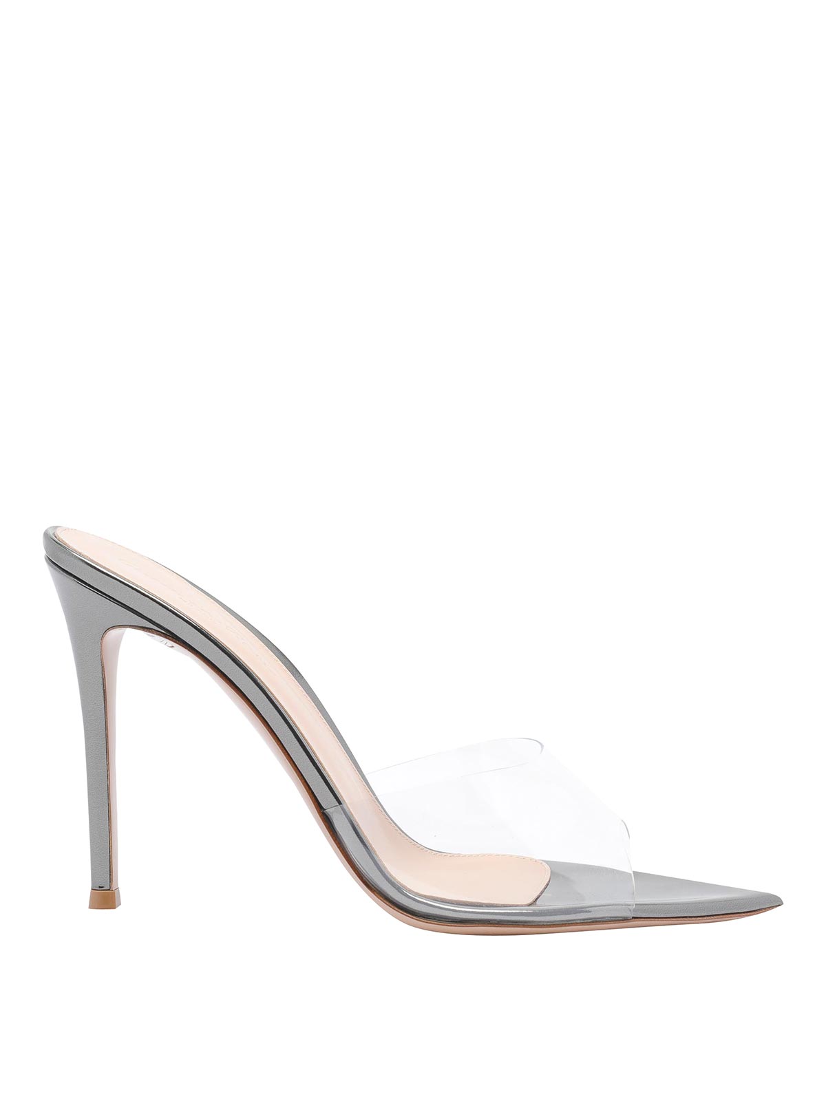 Gianvito Rossi Elle Pump Sandals In Silver