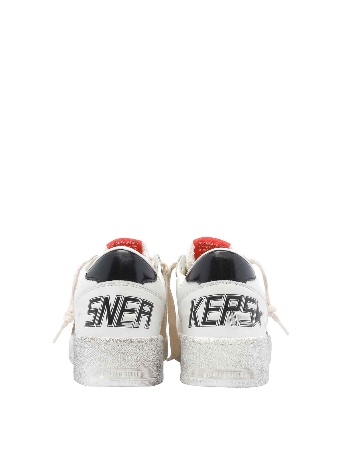 Golden Goose Leopard-print Leather Star Sneakers In White