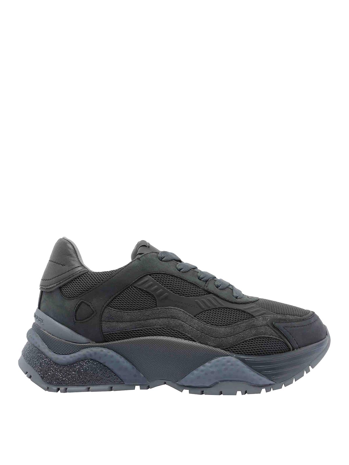 Philippe Model Low Top Sneakers Mesh Panels In Gray