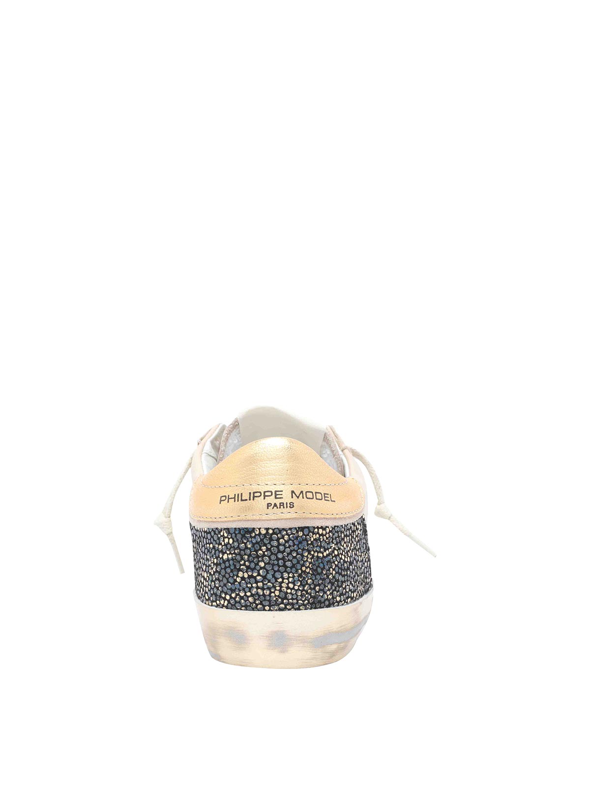 Philippe Model Logo-patch Round-toe Sneakers In Nude