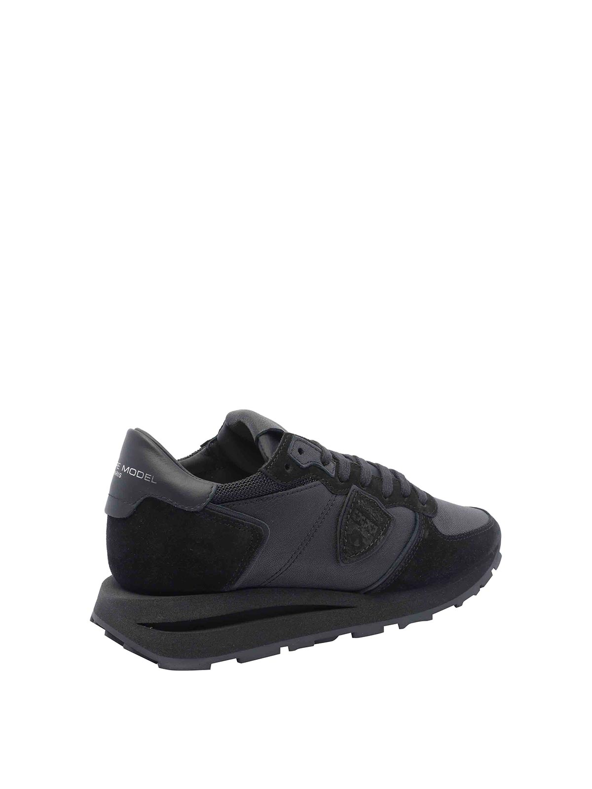 Philippe Model Low Top Sneakers Padded Collar In Black