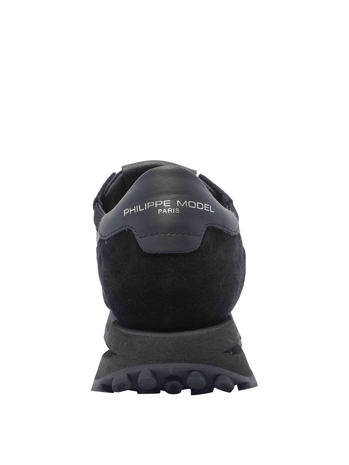 Philippe Model Low Top Sneakers Padded Collar In Black