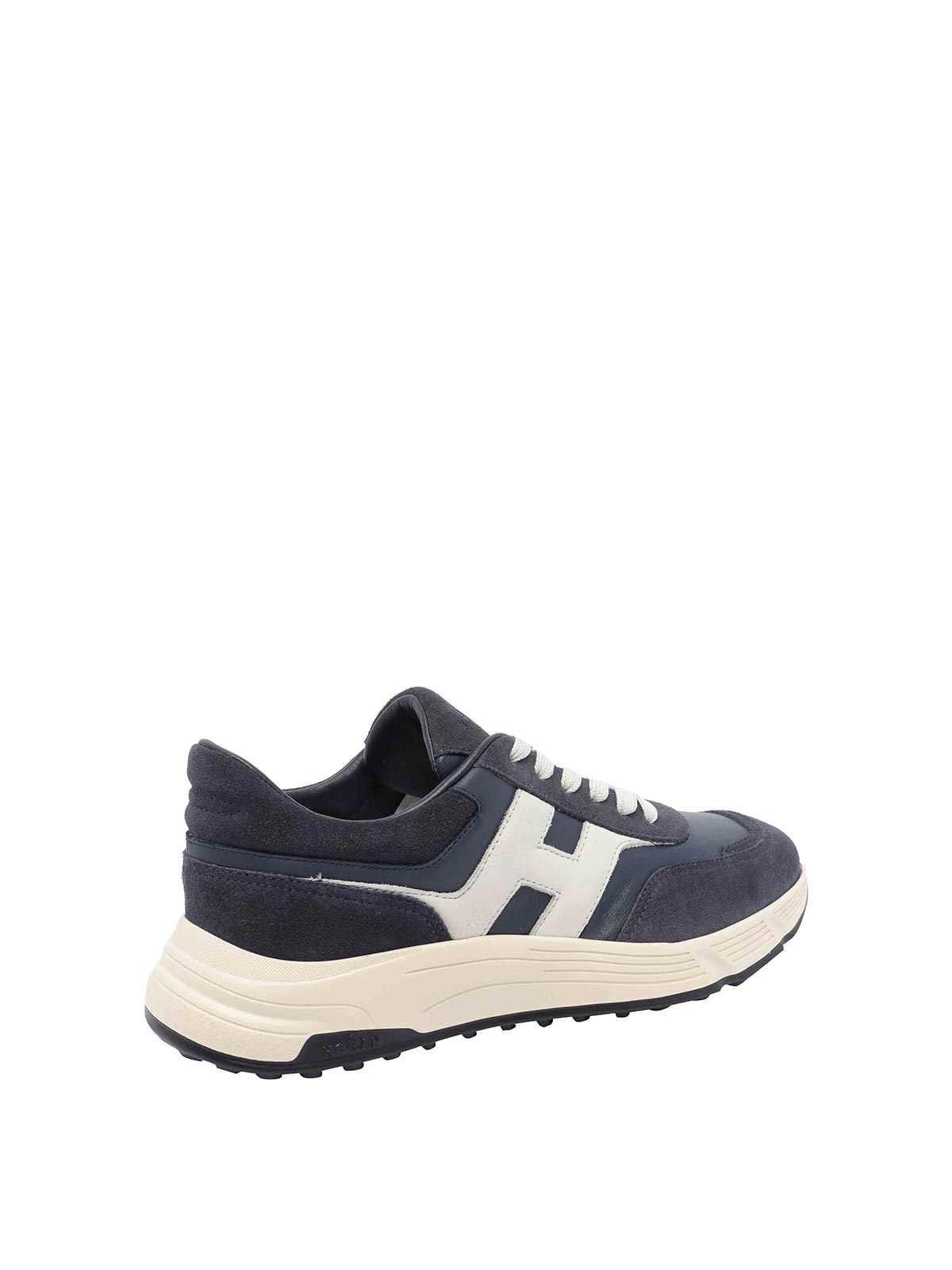 Hogan Hyperlight Lace-up Sneakers With Technical Fabric Inserts In Neutral