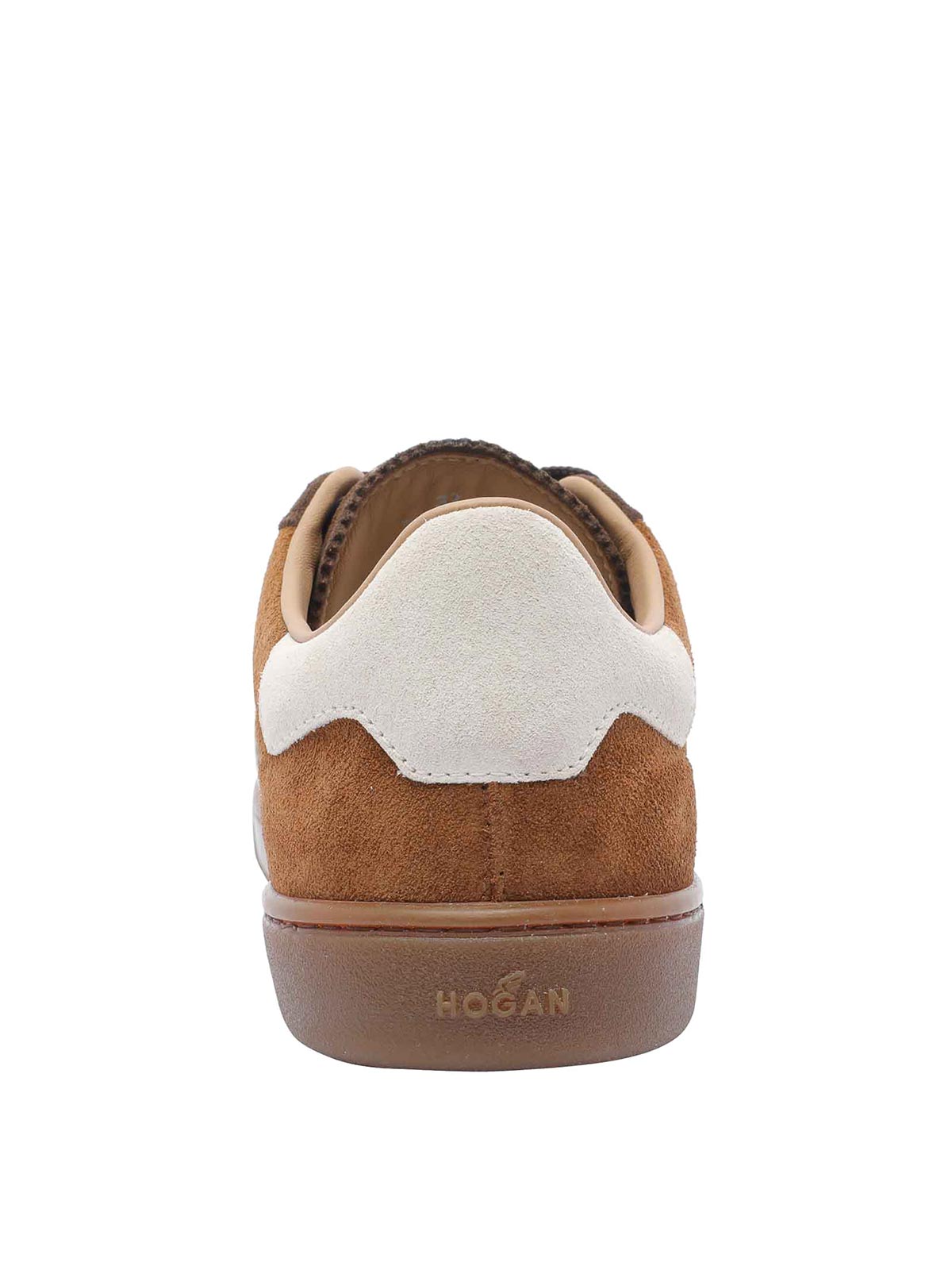 Hogan Cool Side H Patch Sneakers In Brown