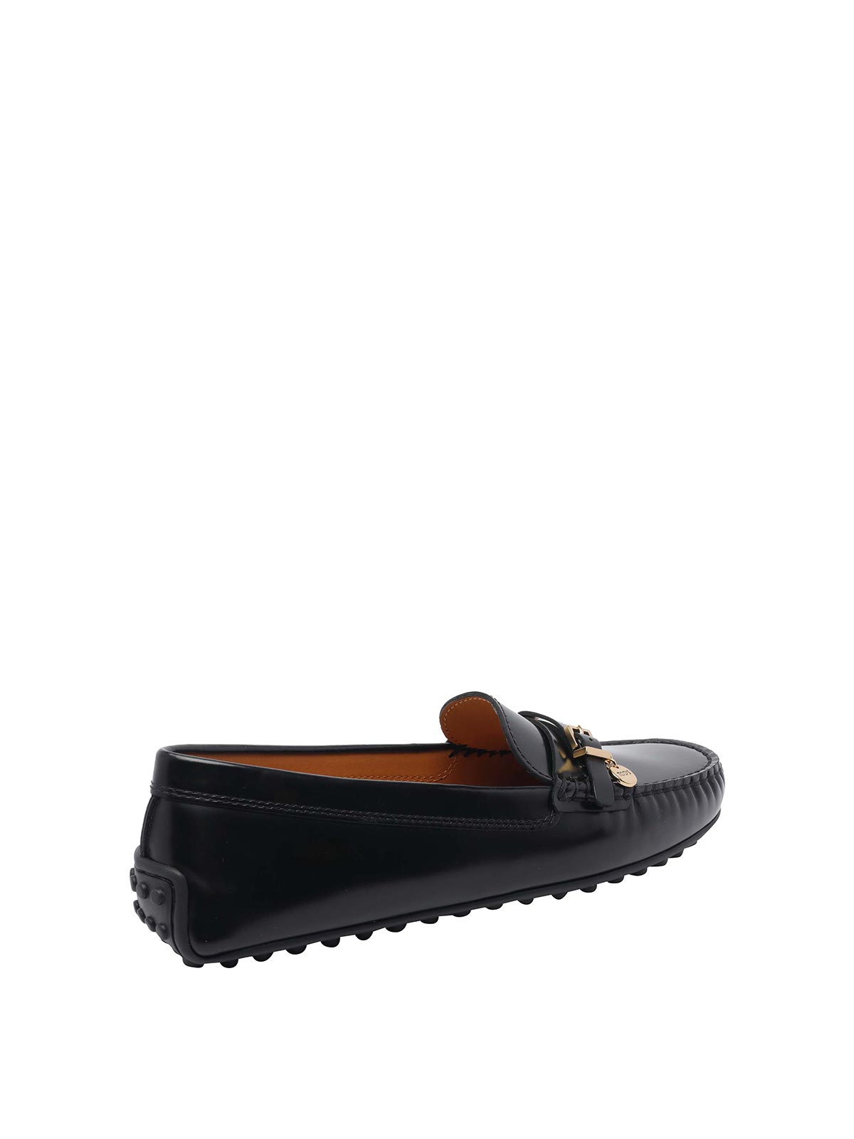 Tod's 10mm Gommino Leather Loafers In Black