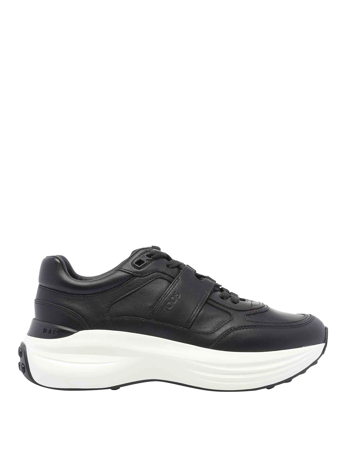 Tod's Black Leather Sneakers