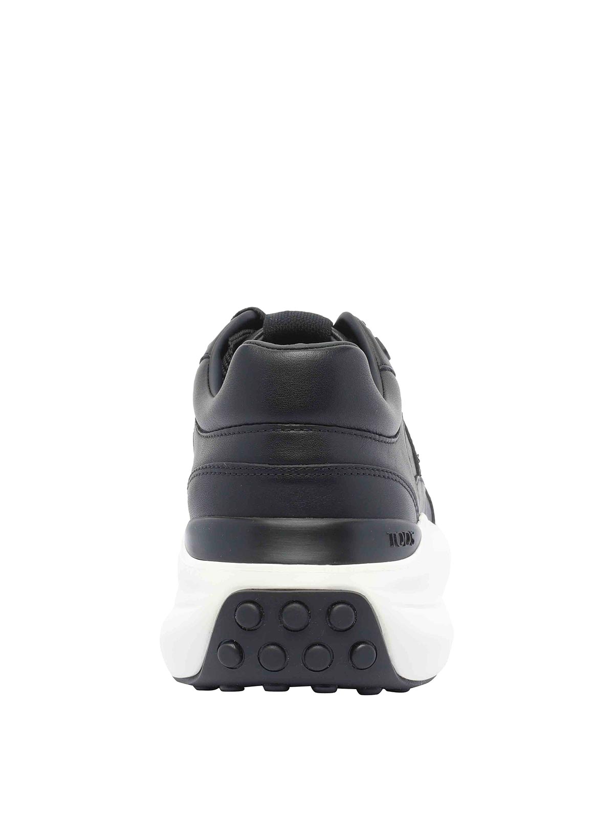 Tod's Leather And Technical Fabric Sneakers In Black