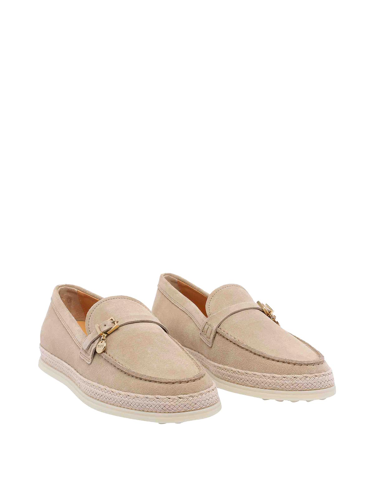 Tod's Beige Loafers In Sand