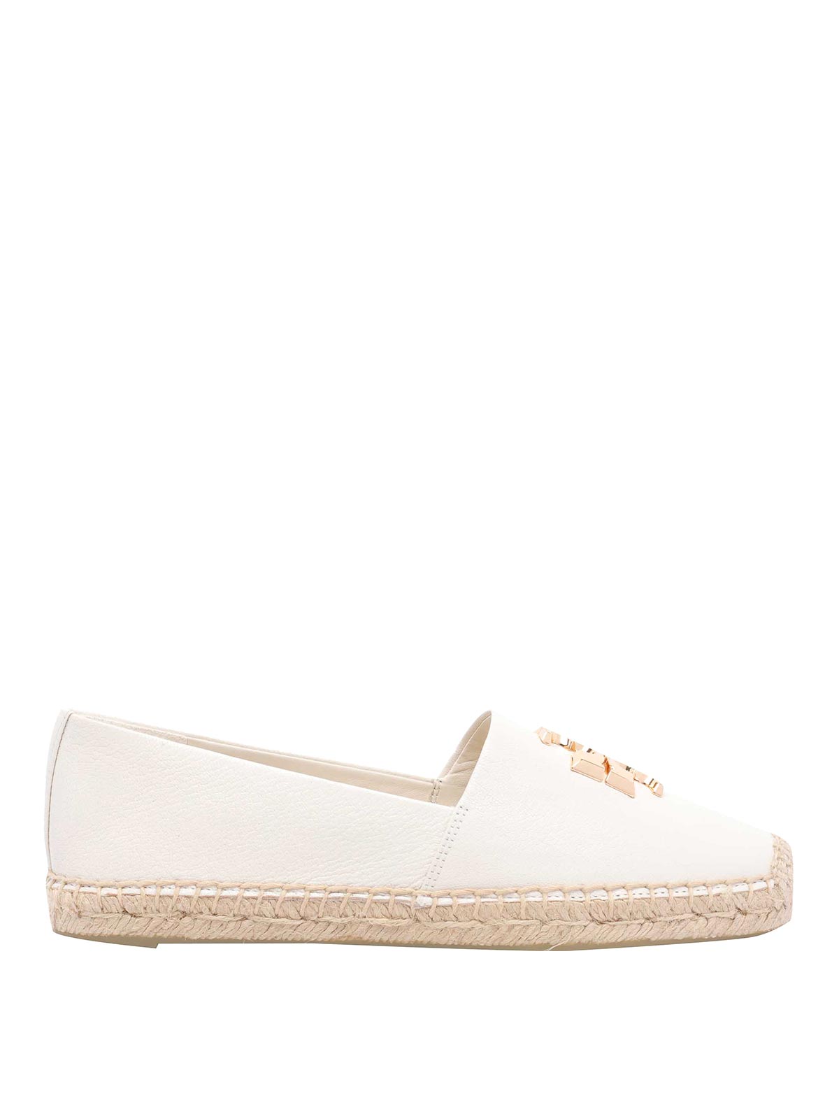 Tory Burch White Eleanor Espadrilles