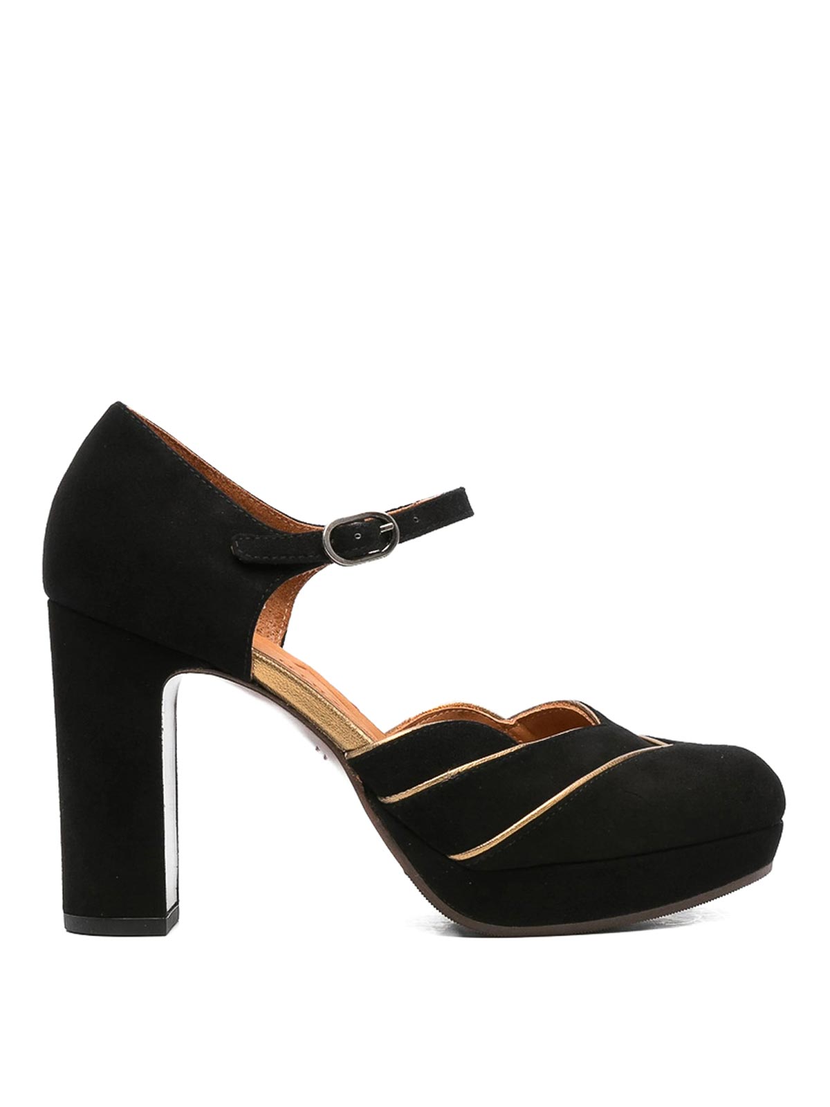 Chie Mihara 100mm Suede Pumps In Black