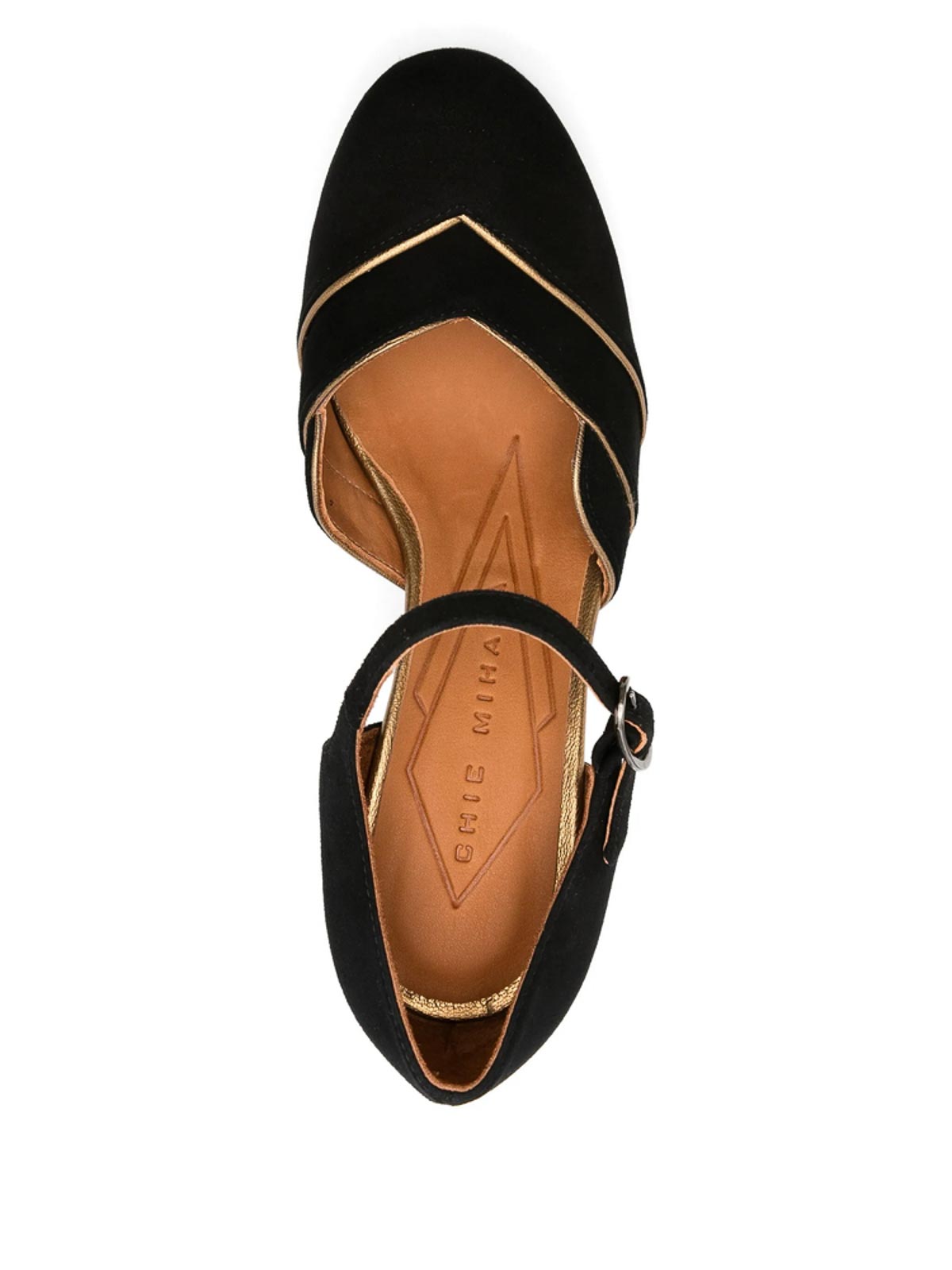 Chie Mihara 100mm Suede Pumps In Black