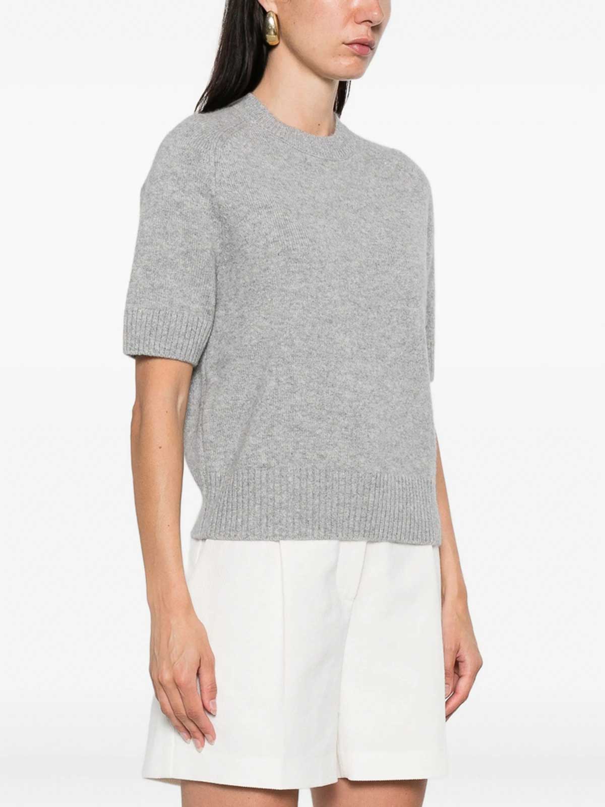 Anine Bing Short-sleeve Sweater In Blue