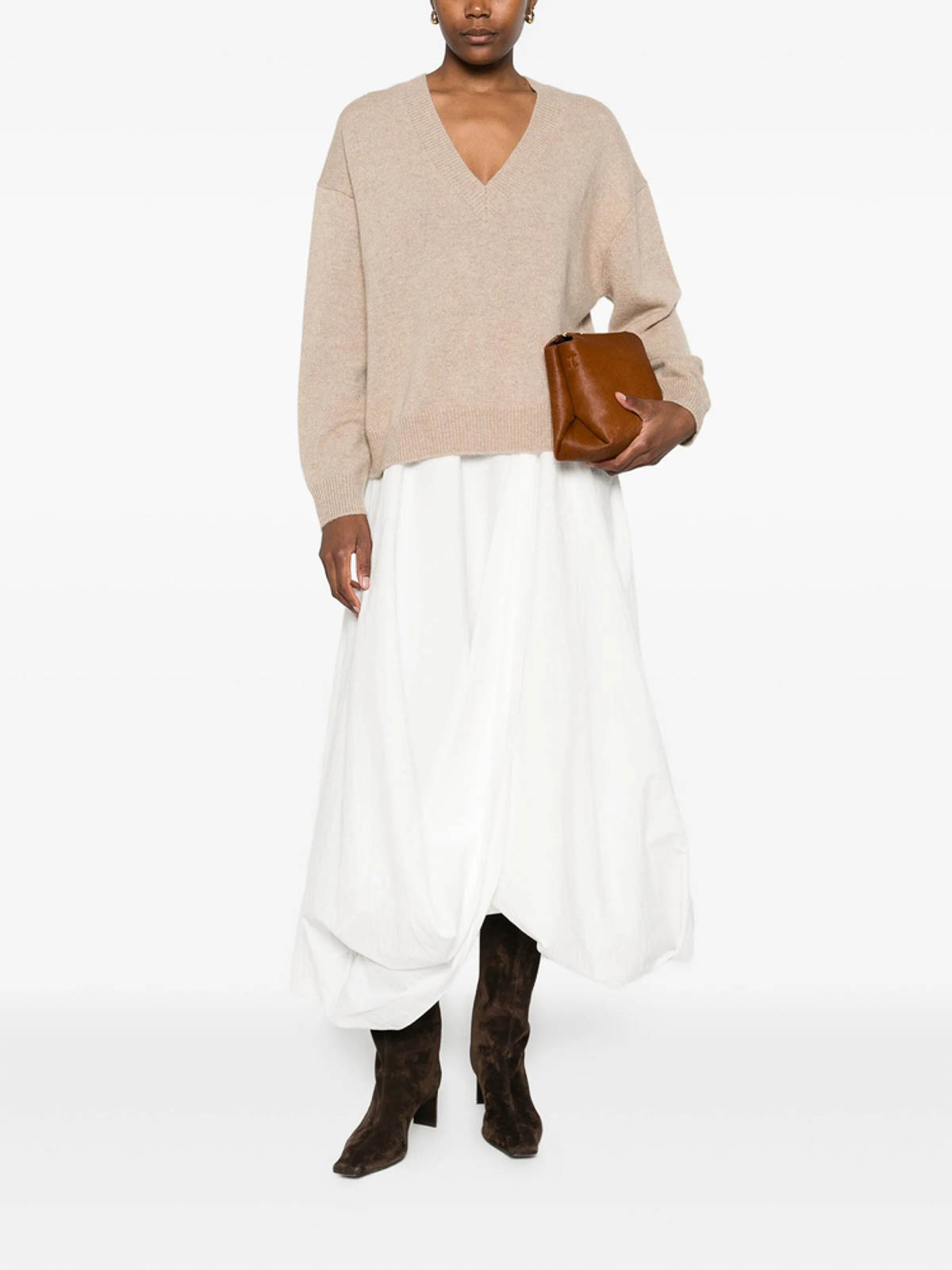 Anine Bing Cashmere Sweaters In Neutral