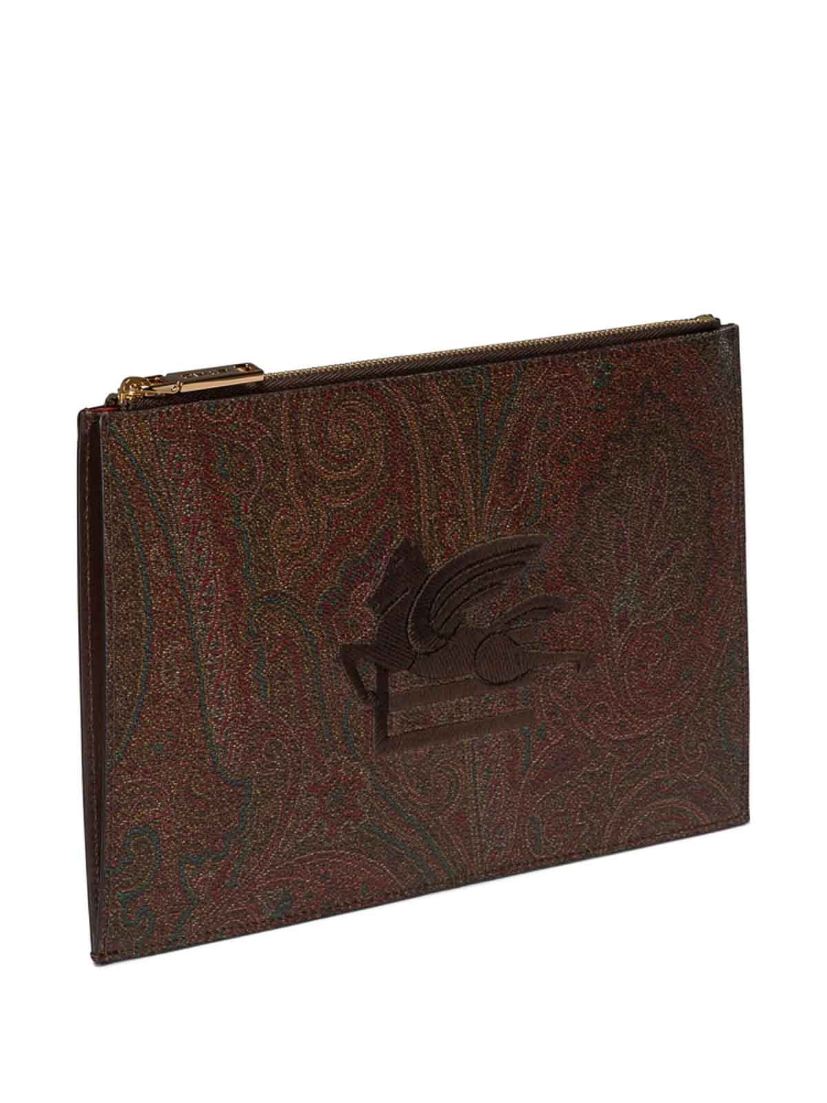 Etro Brown Clutch Bags Women In Brown