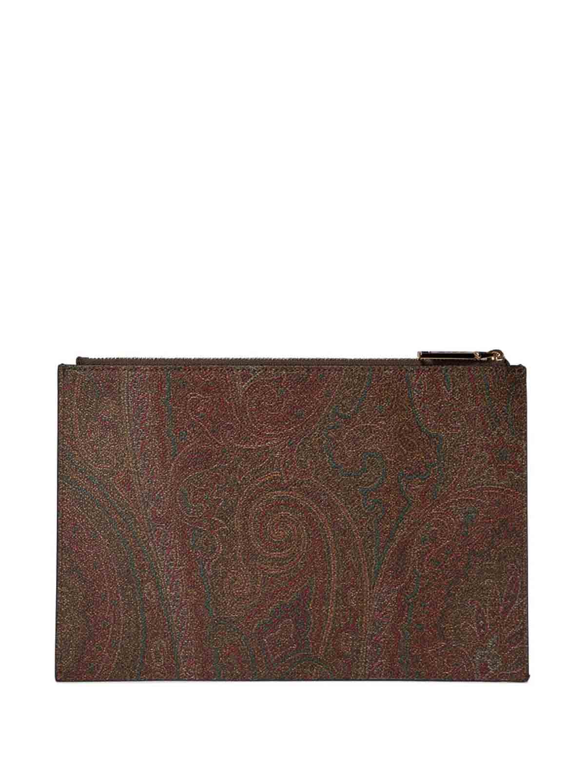 Etro Brown Clutch Bags Women In Brown