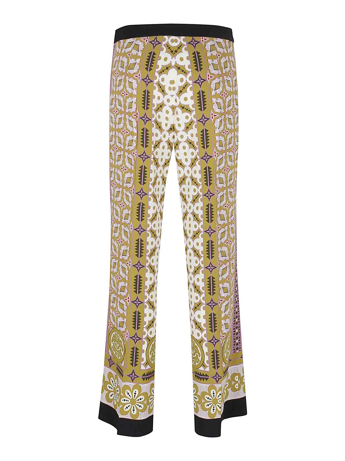 La Doublej La Double J Comfortable Nude Viscose Trousers In Multi